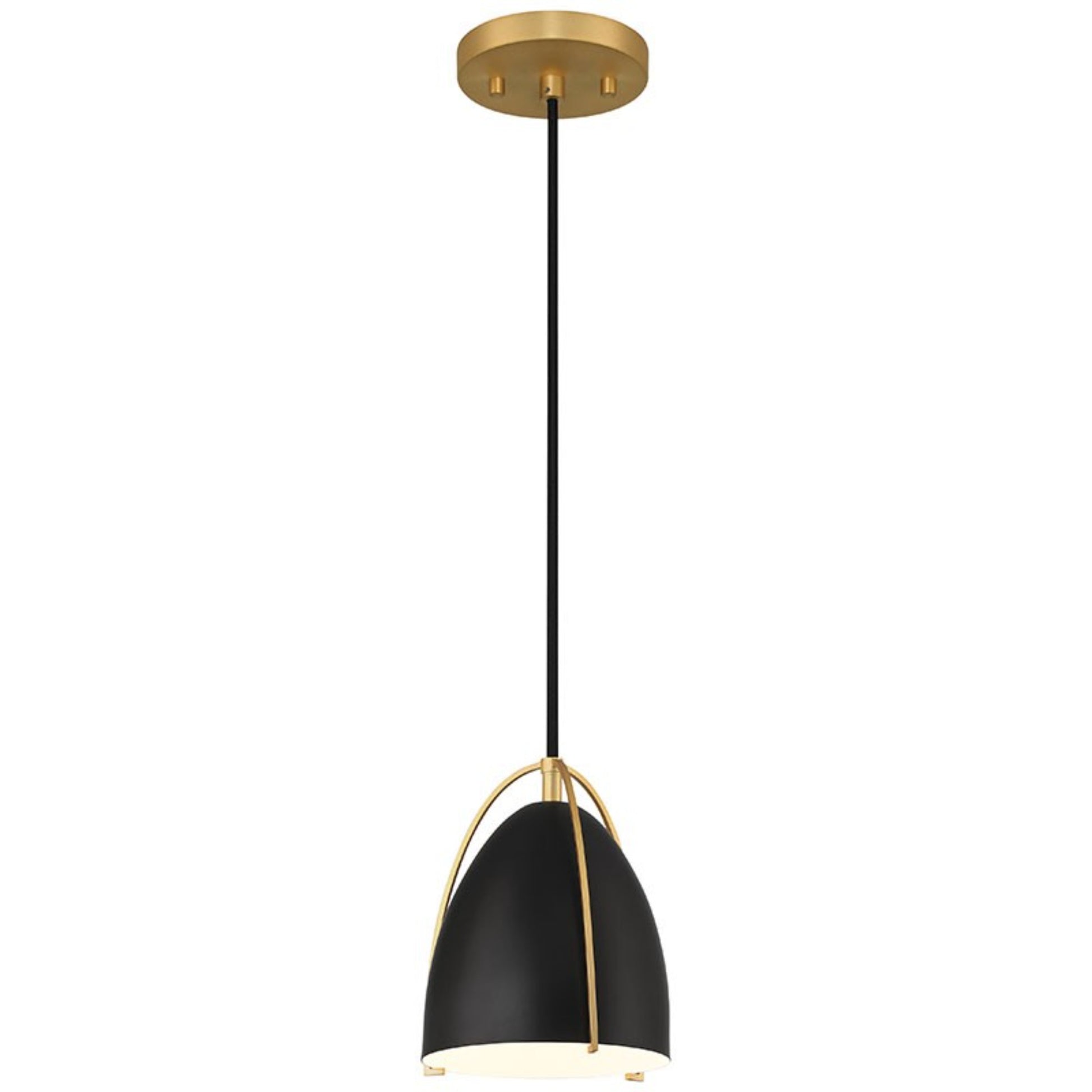 Axel 8" Pendant, Matte Black Finish - Bees Lighting