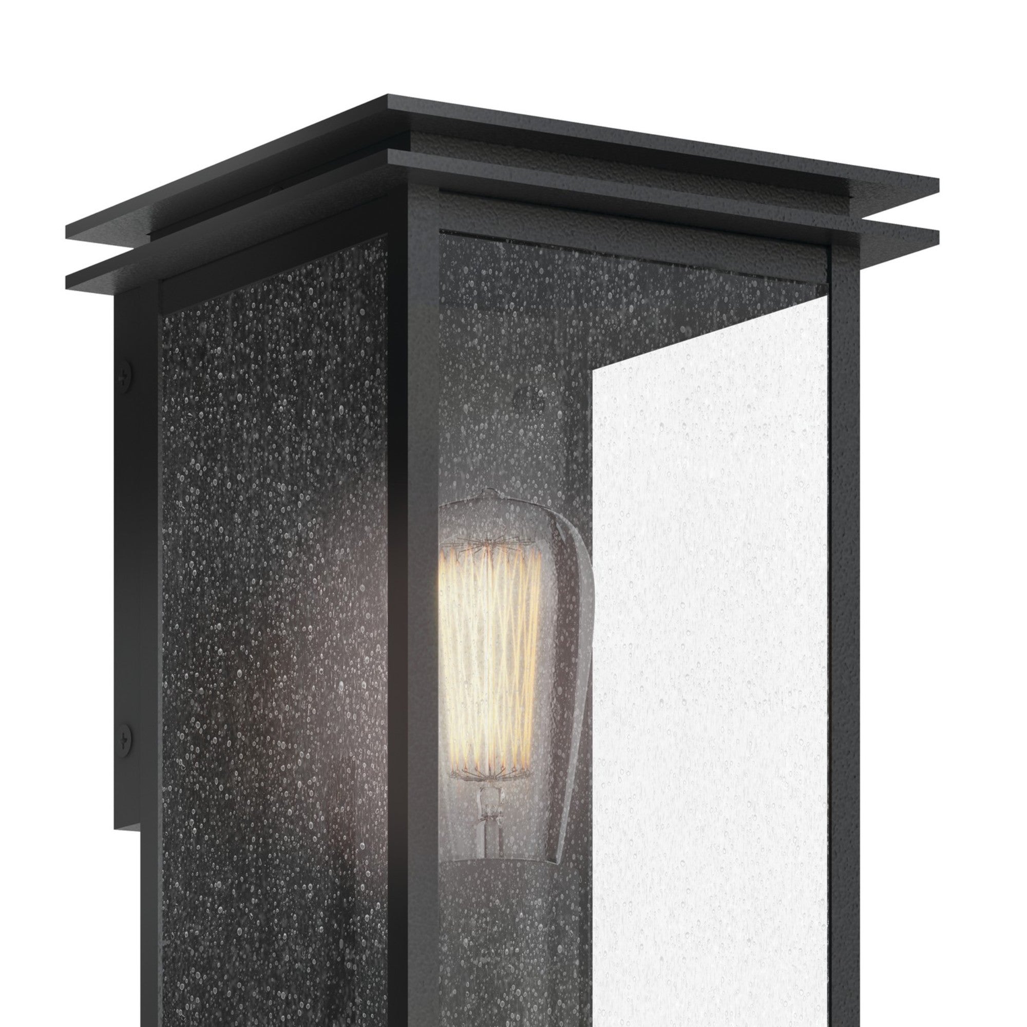 Arkville 10" Outdoor Wall Light, Textured Black Finish - Bees Lighting