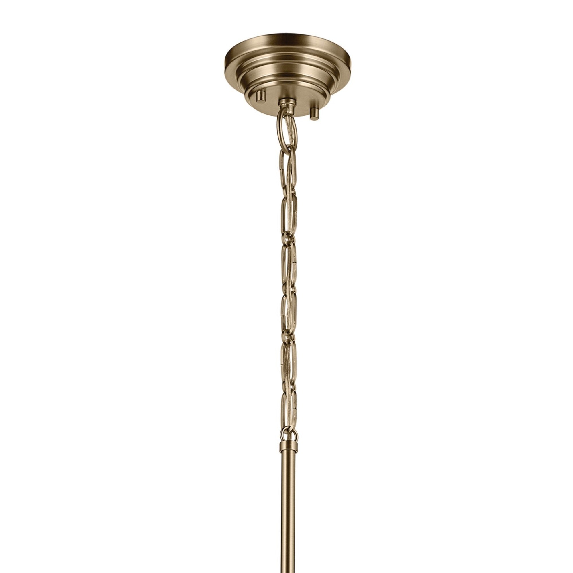 Marsailli 12" Pendant, Champagne Bronze Finish, Clear Glass - Bees Lighting