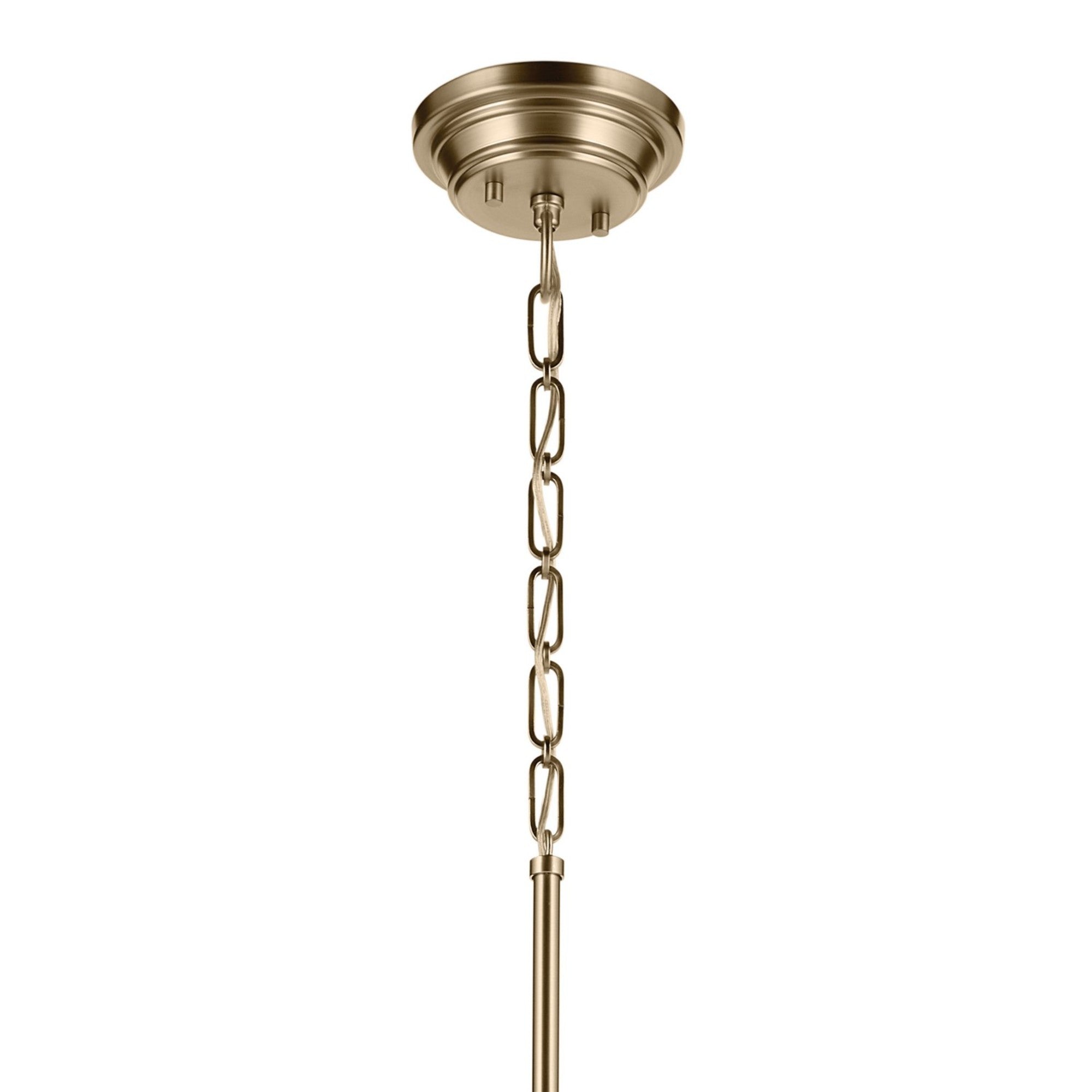 Marsailli 16" Pendant, Champagne Bronze Finish, Clear Glass - Bees Lighting