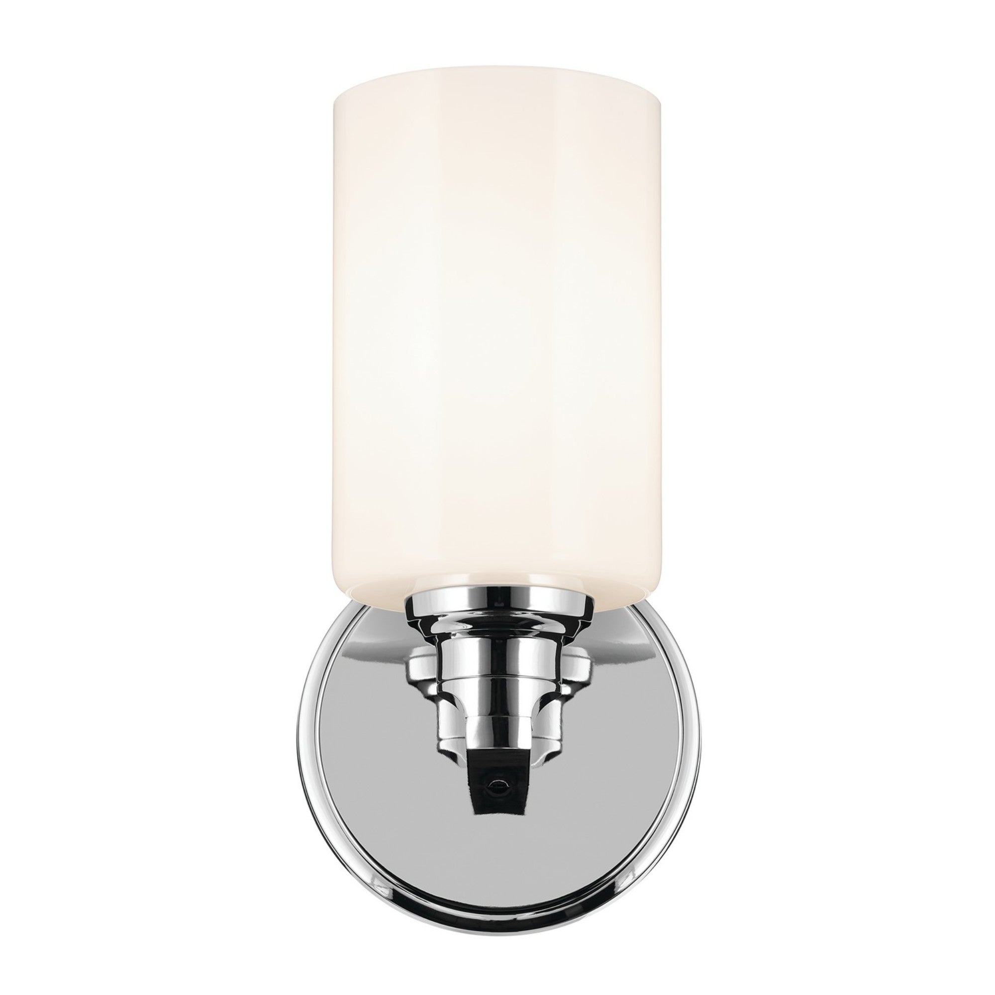 Gioe 5" Wall Sconce, Chrome Finish, Opal Glass - Bees Lighting