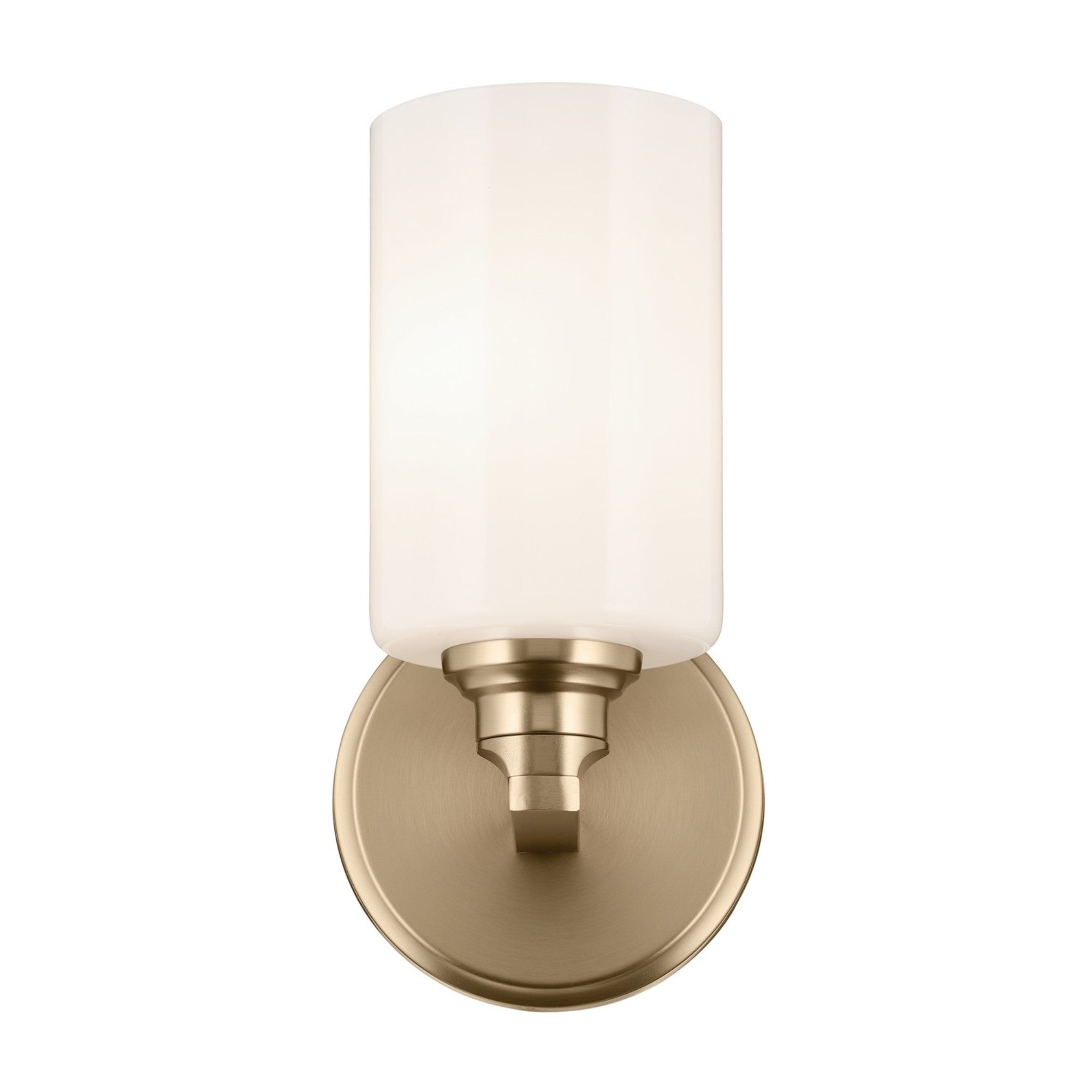 Gioe 5" Wall Sconce, Champagne Bronze Finish, Opal Glass - Bees Lighting