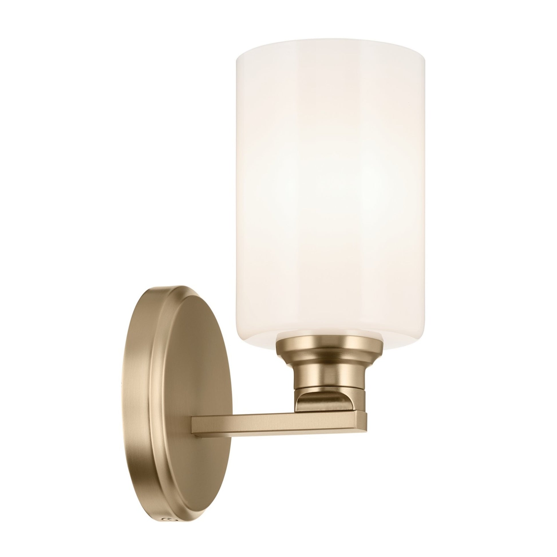 Gioe 5" Wall Sconce, Champagne Bronze Finish, Opal Glass - Bees Lighting