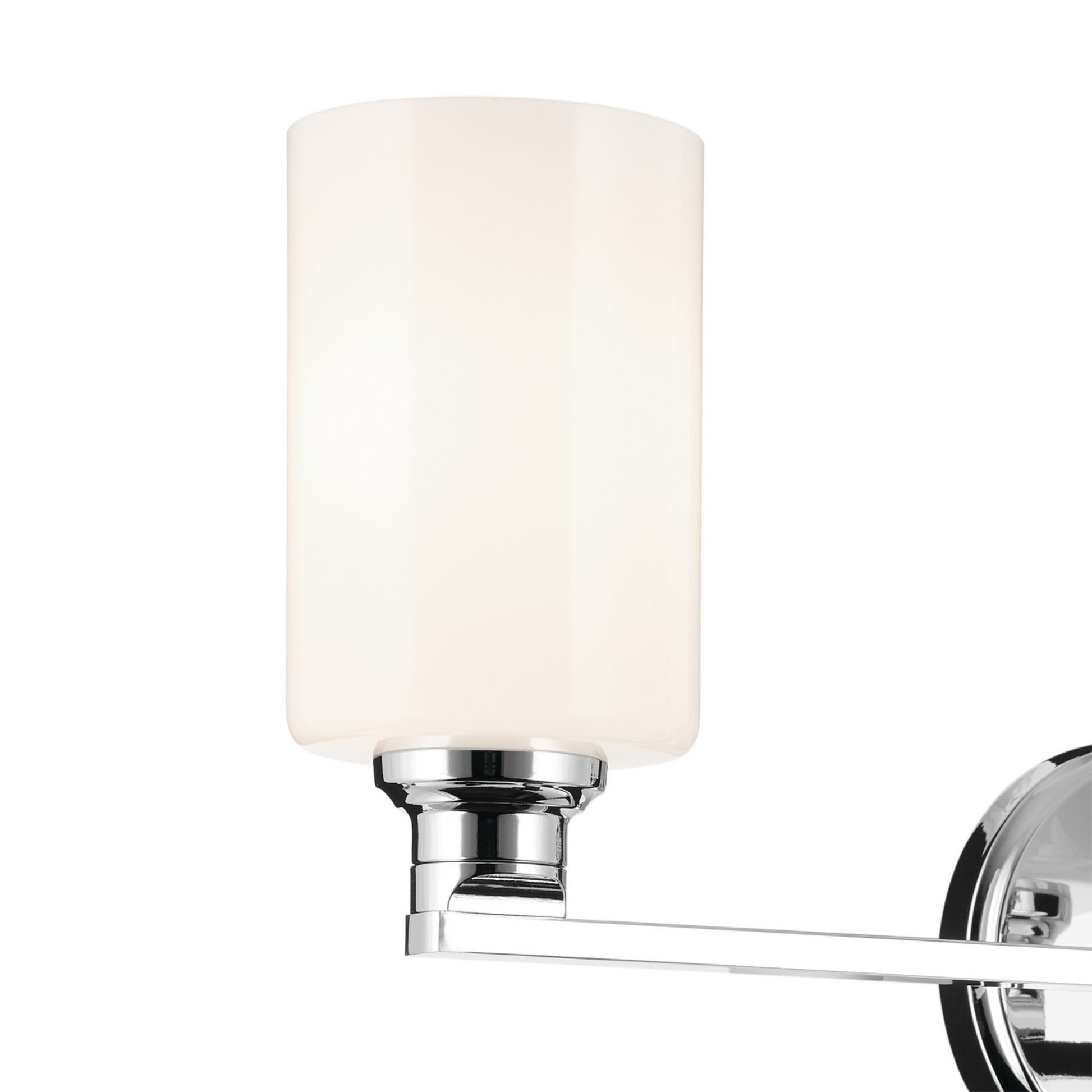 Gioe 24" 3-Light Bath Vanity Light, Chrome Finish Etched Glass - Bees Lighting