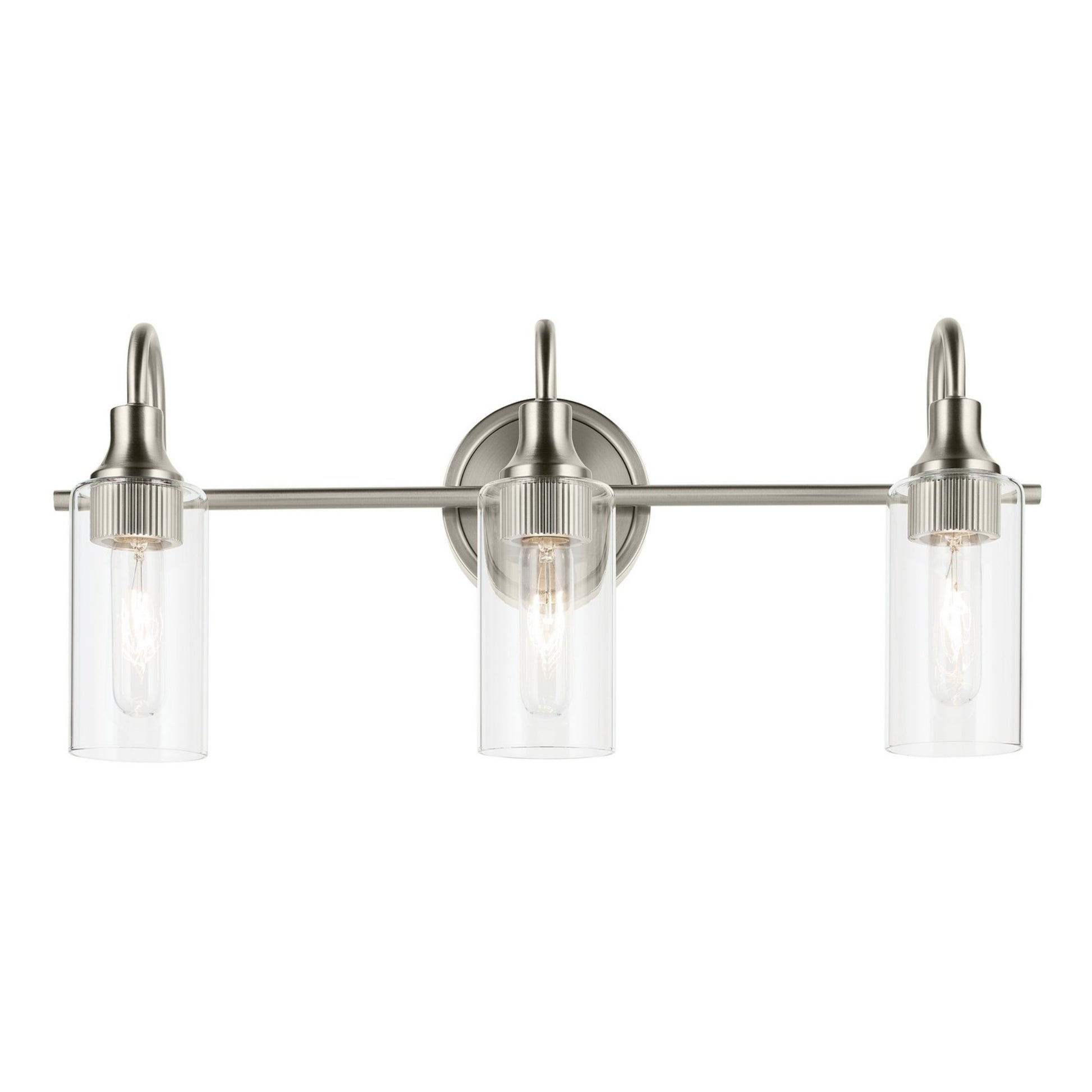 Kavi 23" 3-Light Bath Vanity Light, Brushed Nickel Finish - Bees Lighting