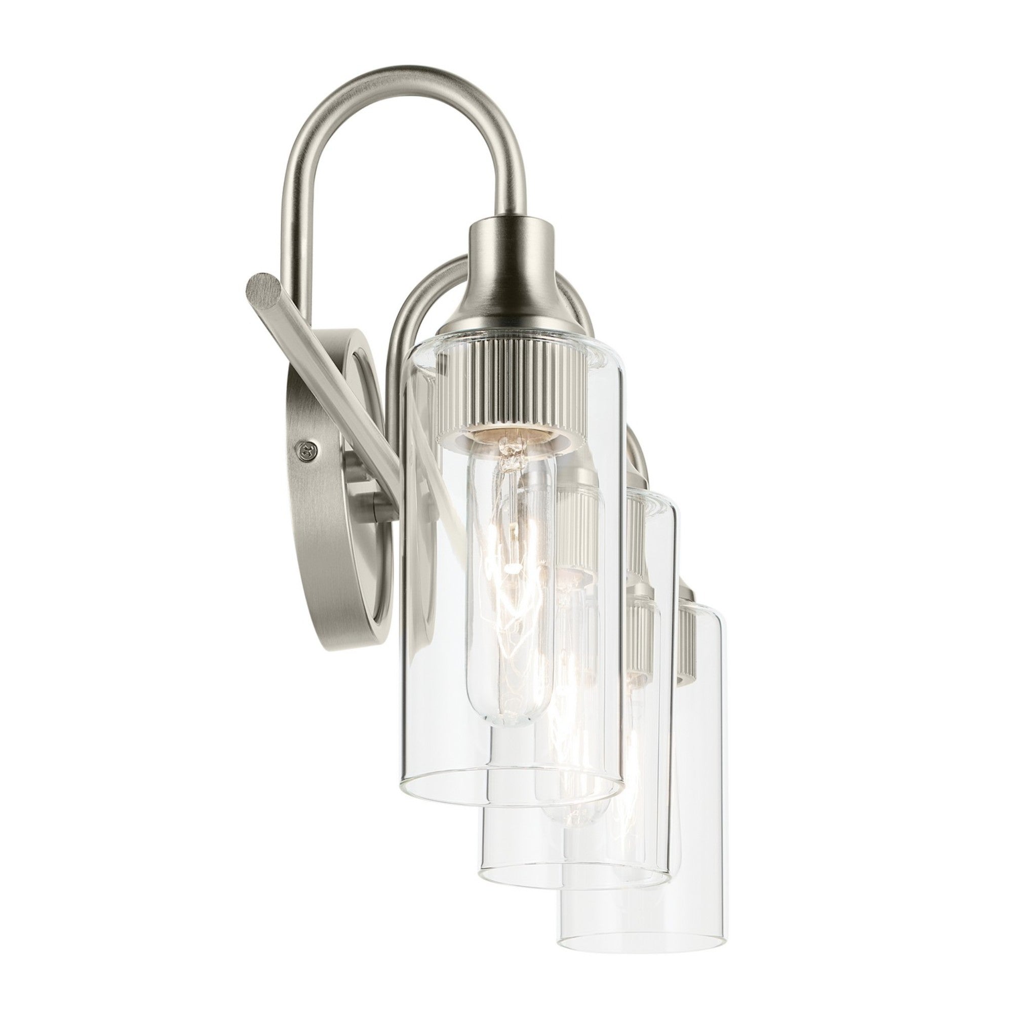 Kavi 23" 3-Light Bath Vanity Light, Brushed Nickel Finish - Bees Lighting