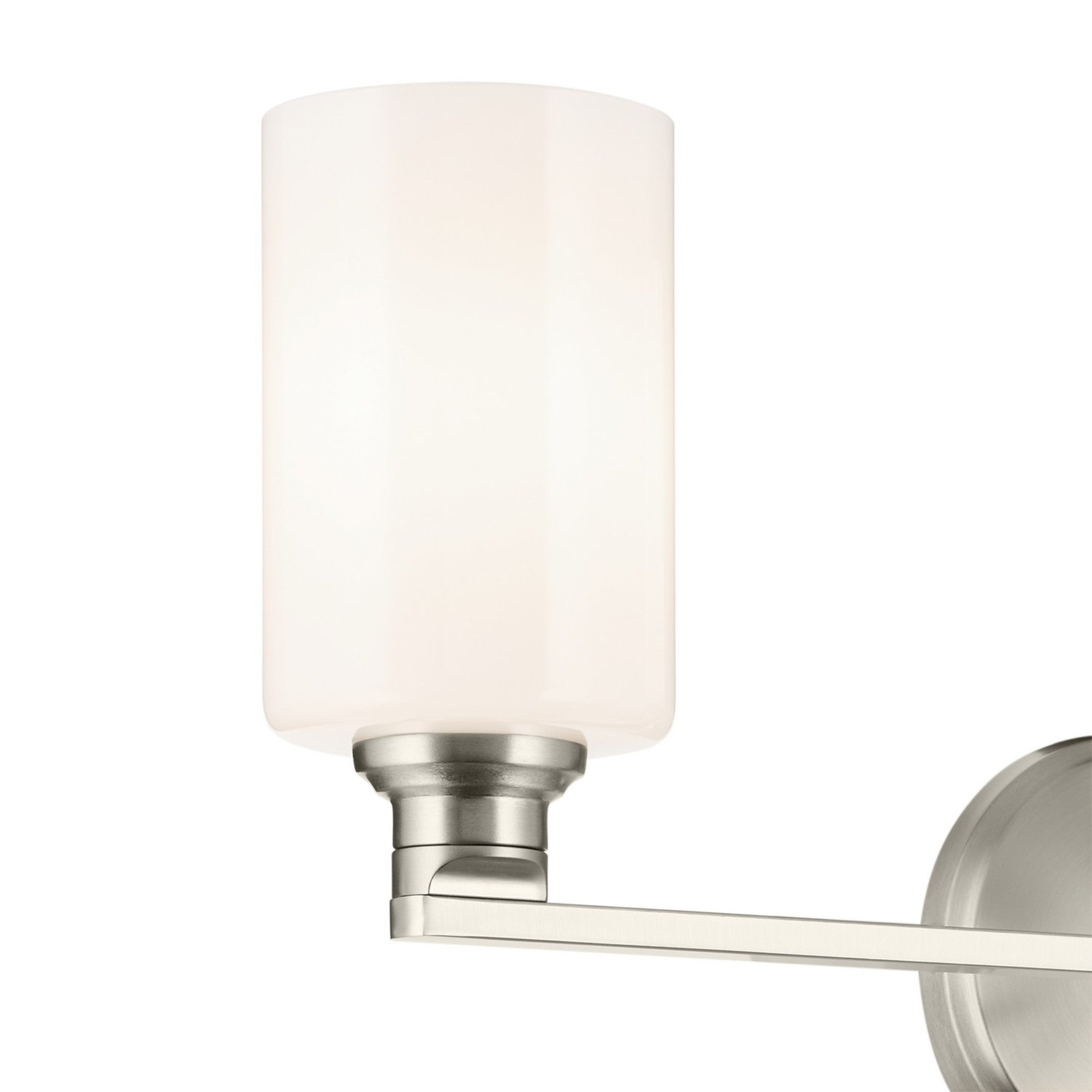 Gioe 24" 3-Light Bath Vanity Light, Brushed Nickel Finish Etched Glass - Bees Lighting