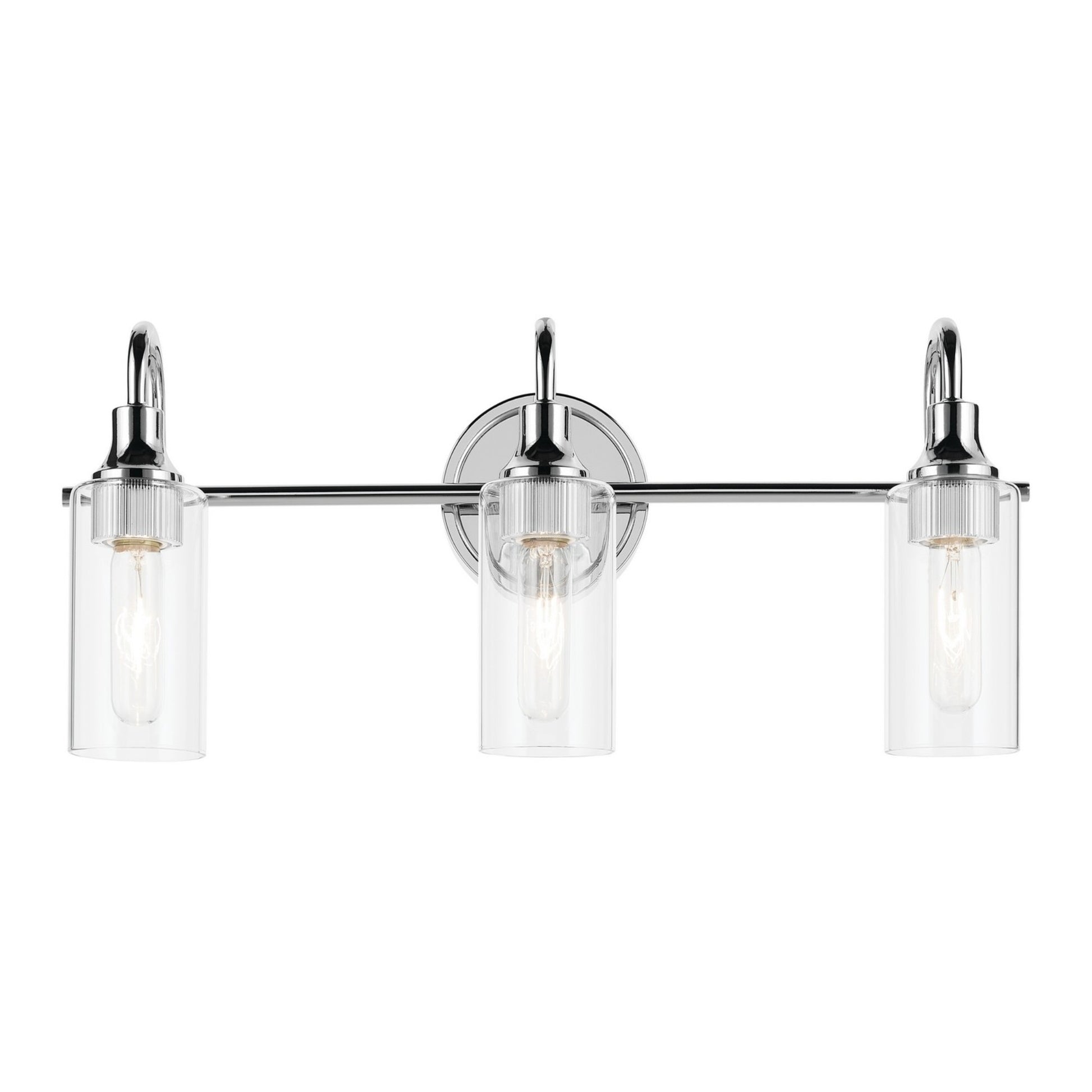 Kavi 23" 3-Light Bath Vanity Light, Chrome Finish - Bees Lighting