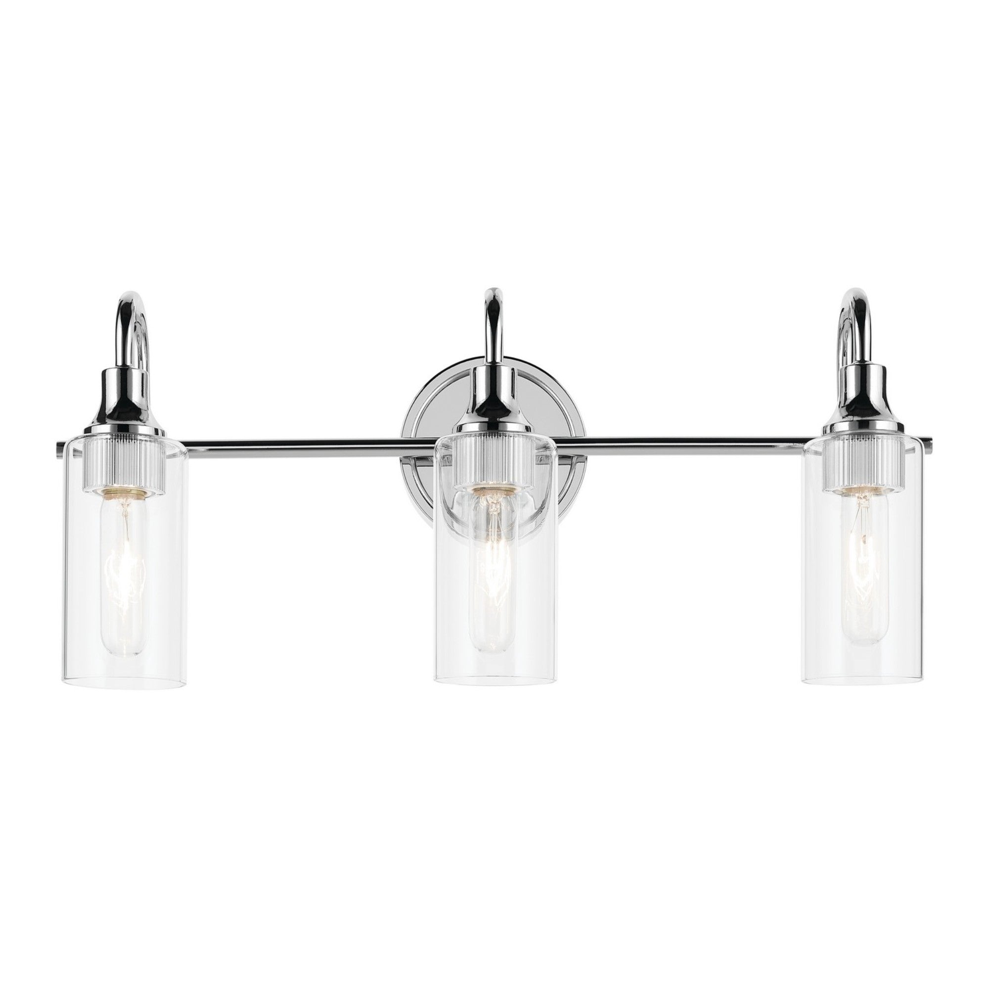 Kavi 23" 3-Light Bath Vanity Light, Chrome Finish - Bees Lighting