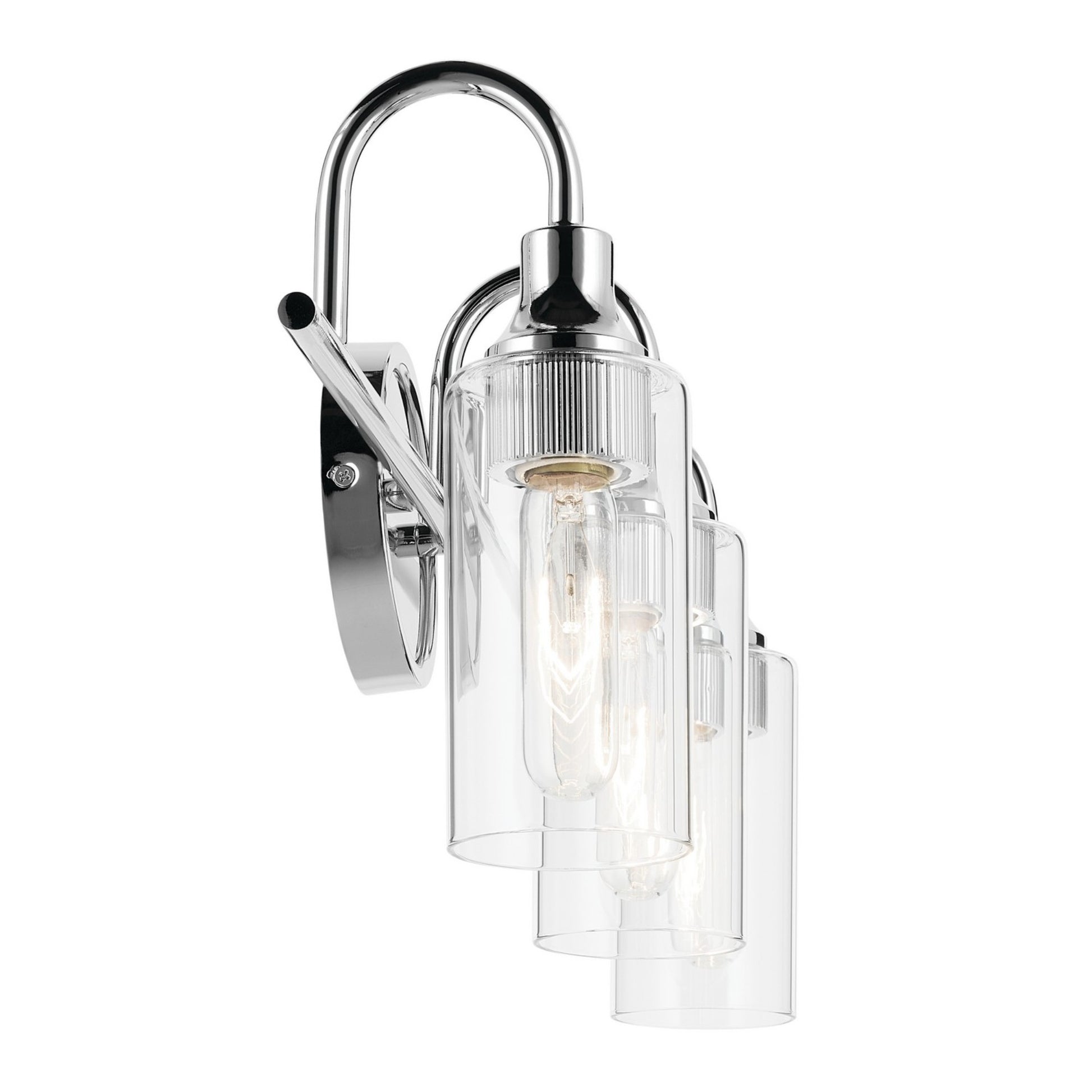 Kavi 23" 3-Light Bath Vanity Light, Chrome Finish - Bees Lighting
