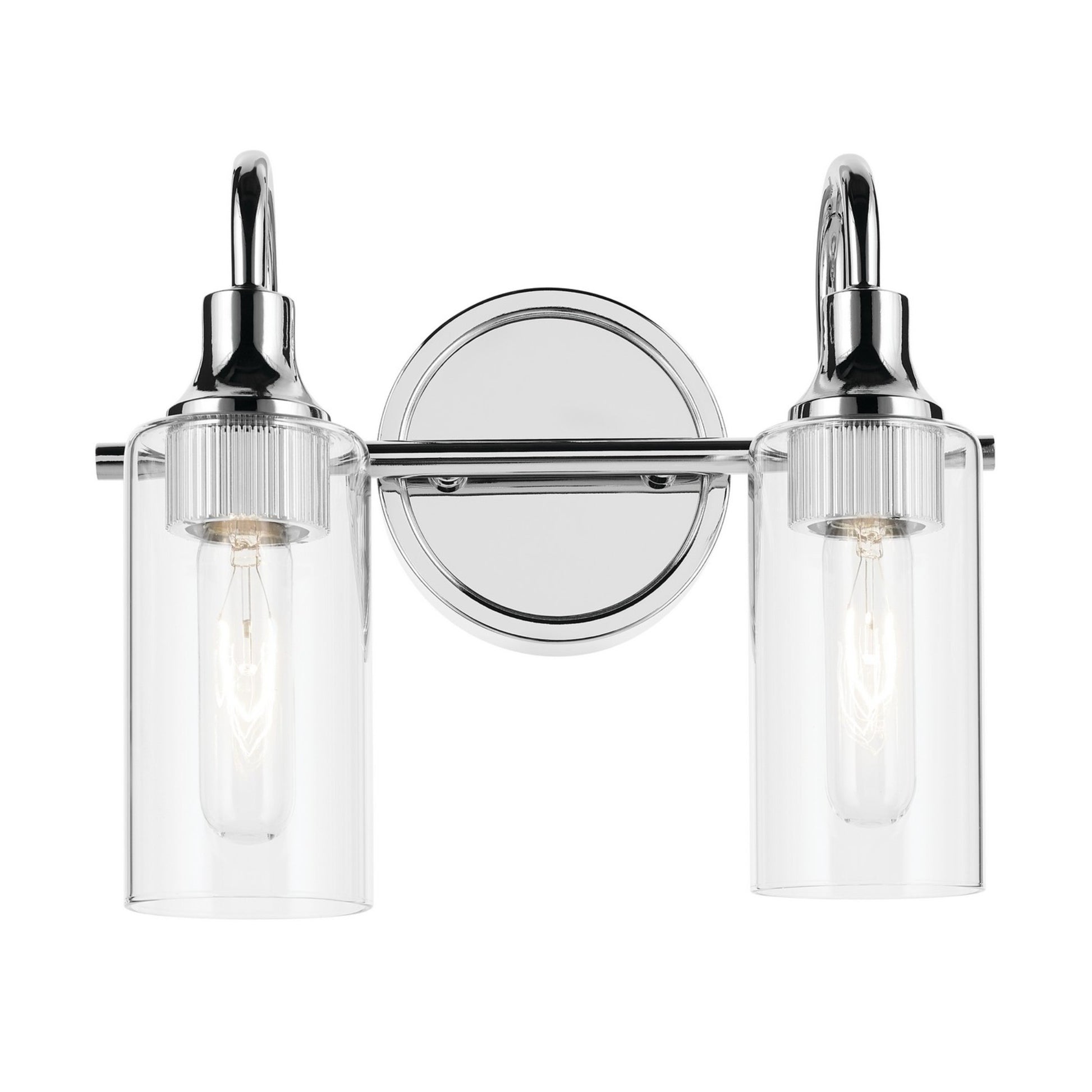 Kavi 13" 2-Light Bath Vanity Light, Chrome Finish - Bees Lighting