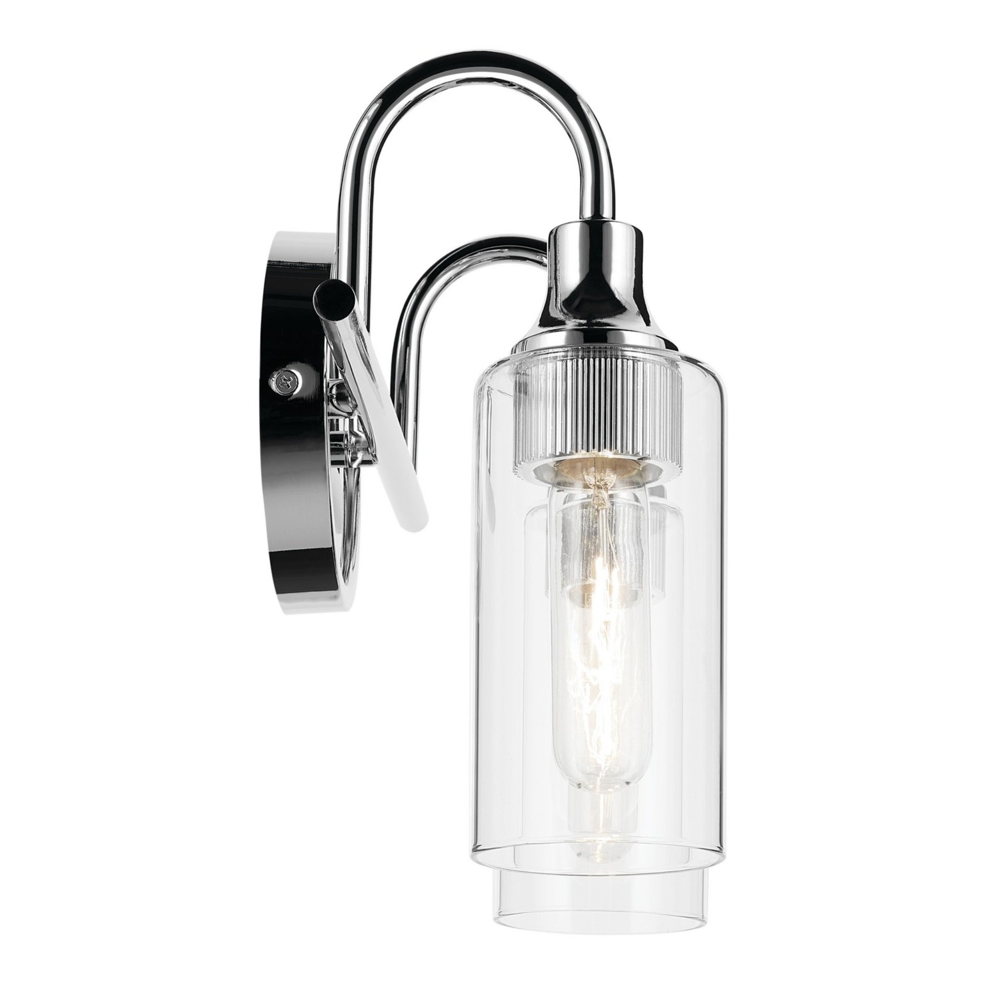 Kavi 13" 2-Light Bath Vanity Light, Chrome Finish - Bees Lighting