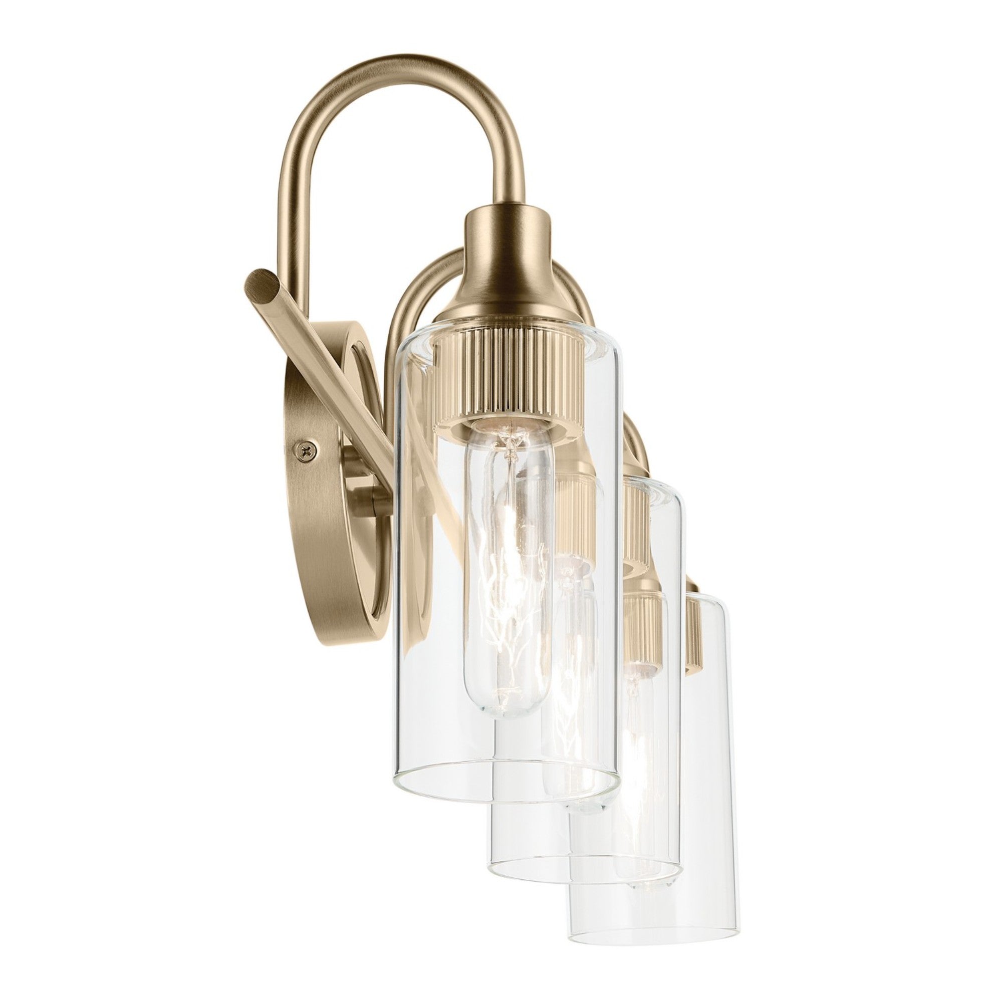 Kavi 23" 3-Light Bath Vanity Light, Champagne Bronze Finish - Bees Lighting