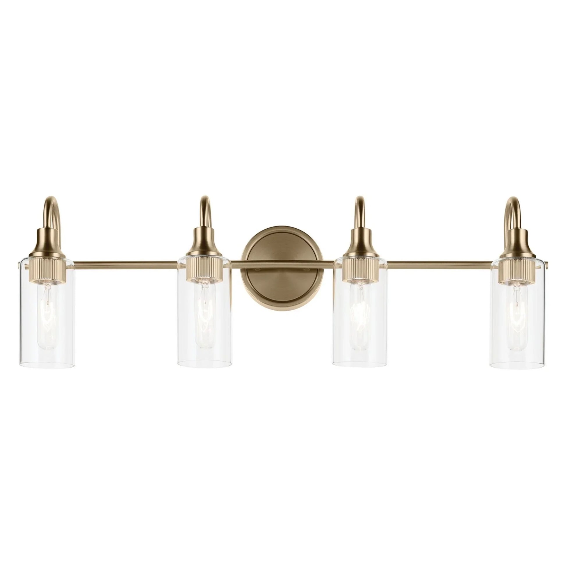 Kavi 32" 4-Light Bath Vanity Light, Champagne Bronze Finish - Bees Lighting