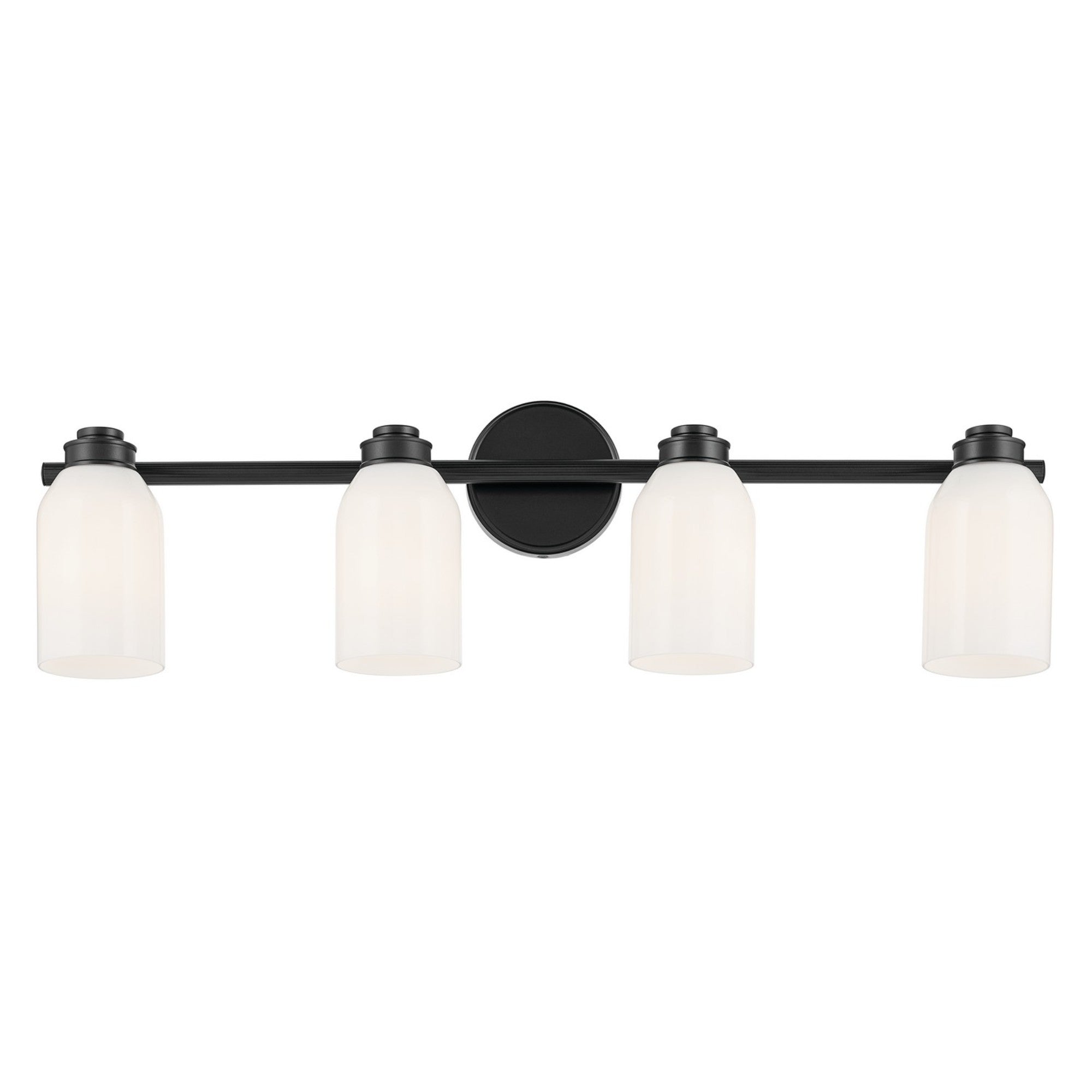 Shae 32" 4-Light Bath Vanity Light, Black Finish - Bees Lighting