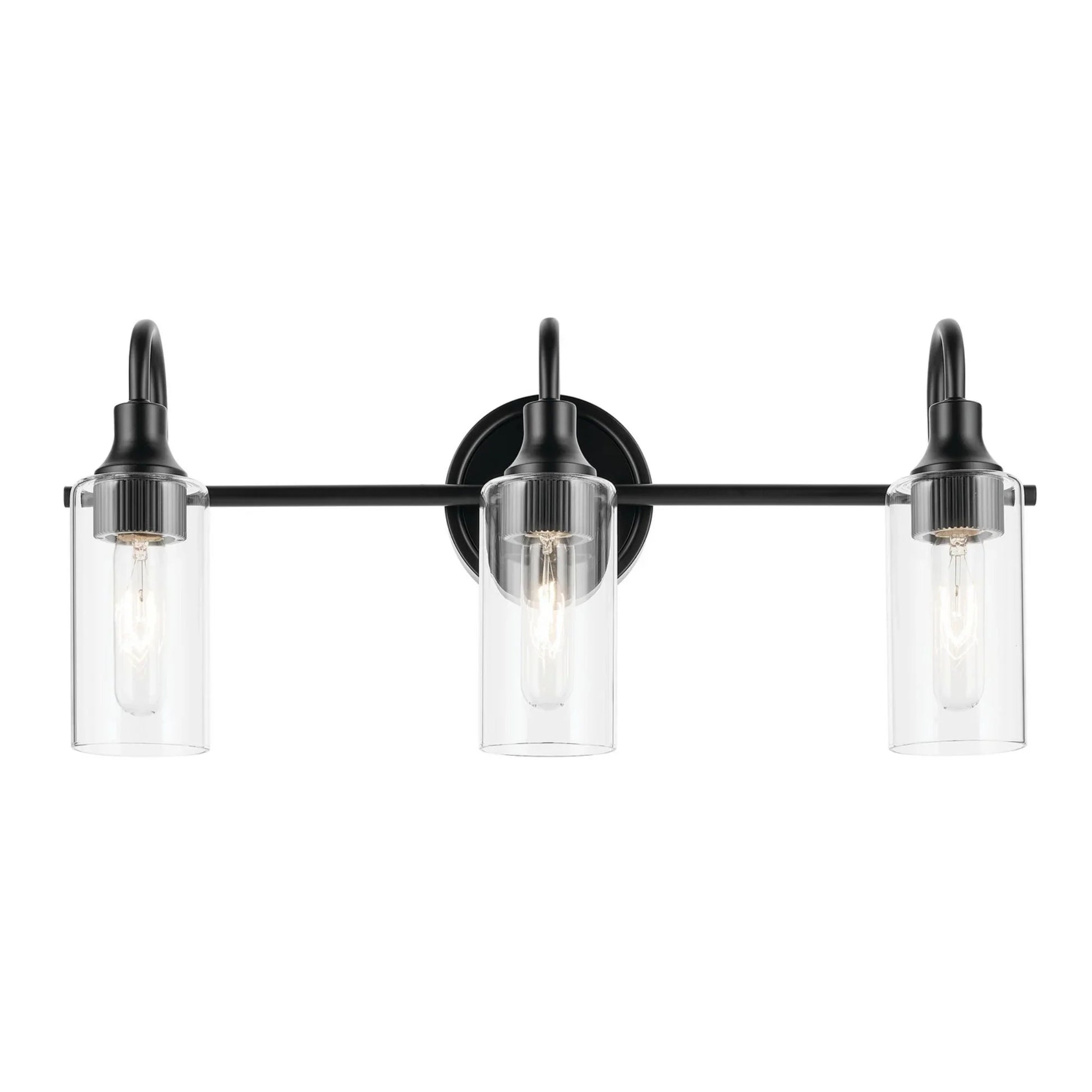 Kavi 23" 3-Light Bath Vanity Light, Black Finish - Bees Lighting