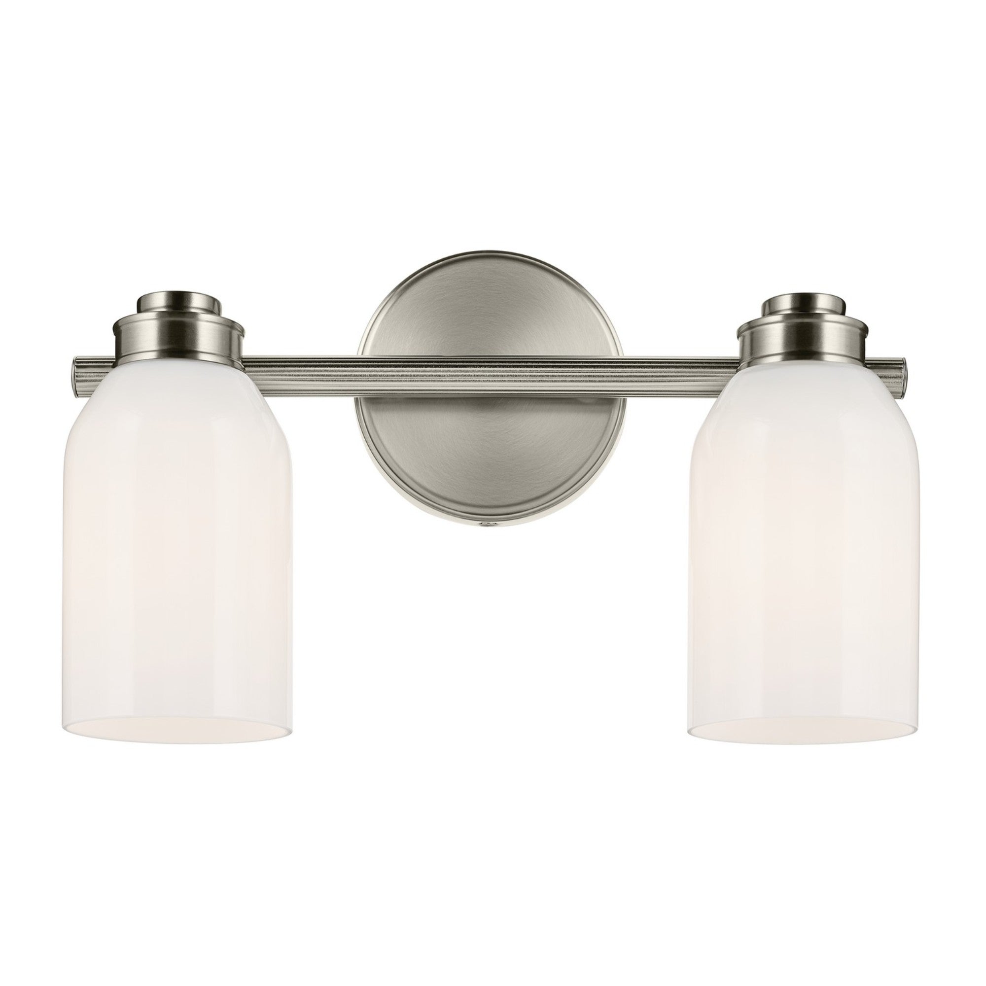 Shae 15" 2-Light Bath Vanity Light, Brushed Nickel Finish - Bees Lighting