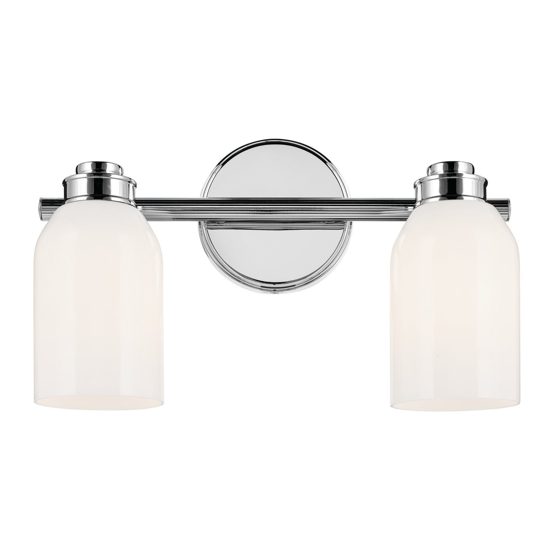 Shae 15" 2-Light Bath Vanity Light, Chrome Finish - Bees Lighting