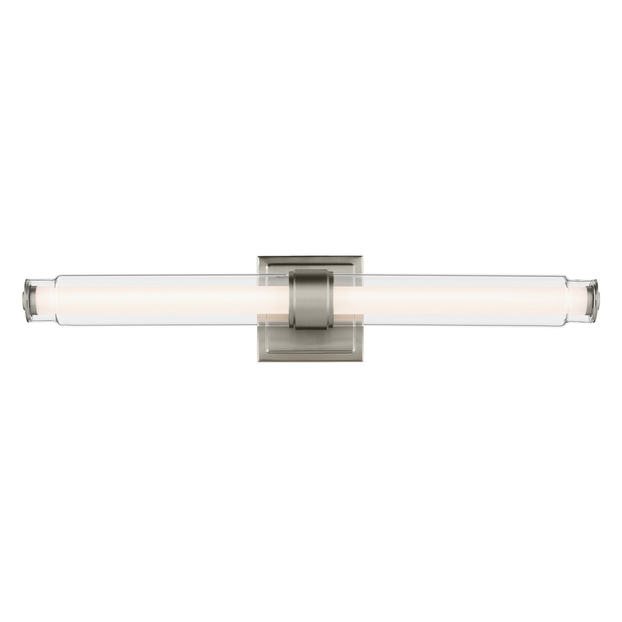 Laurene 19" LED Linear Bath Vanity, Brushed Nickel Finish - Bees Lighting