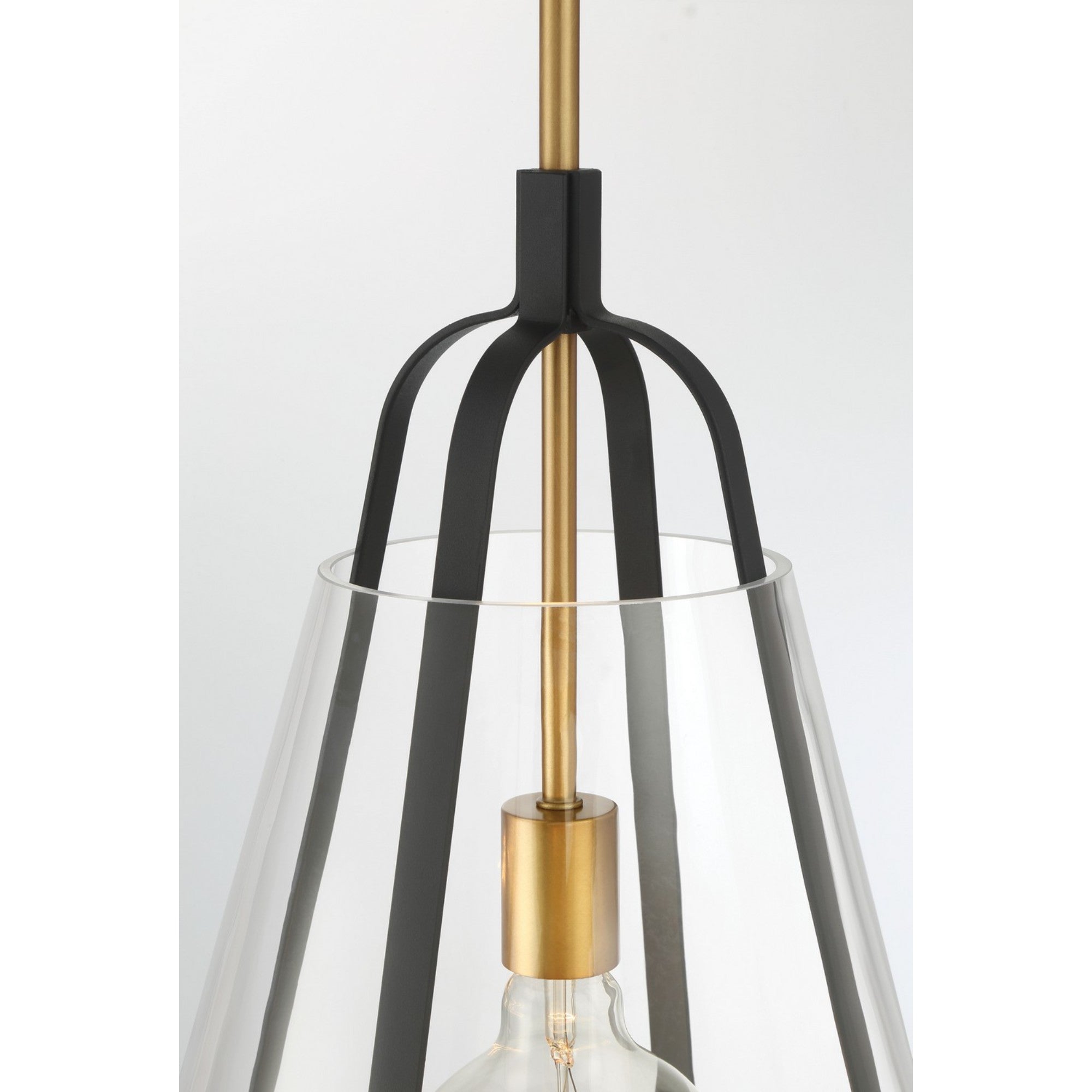 Paxos 12" Pendant, Legacy Brass & Sand Coal Finish - Bees Lighting