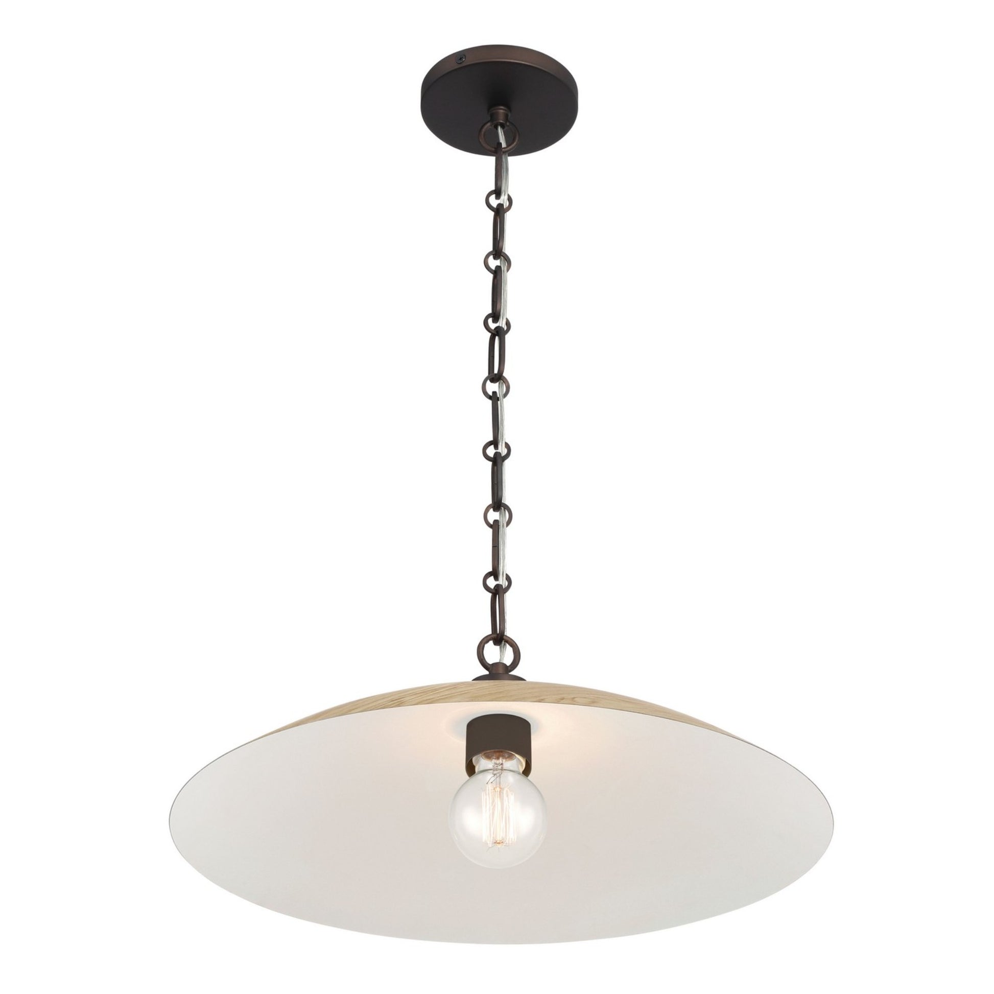 Derby 19" Pendant, Dark Bronze Finish - Bees Lighting