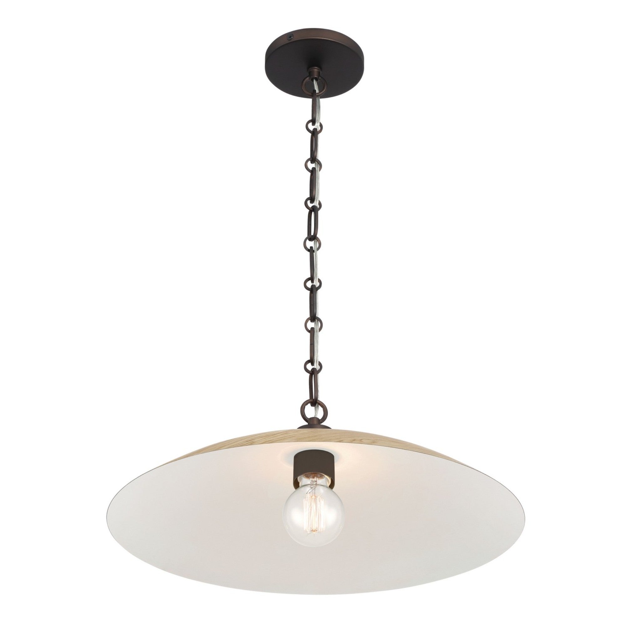 Derby 19" Pendant, Dark Bronze Finish - Bees Lighting