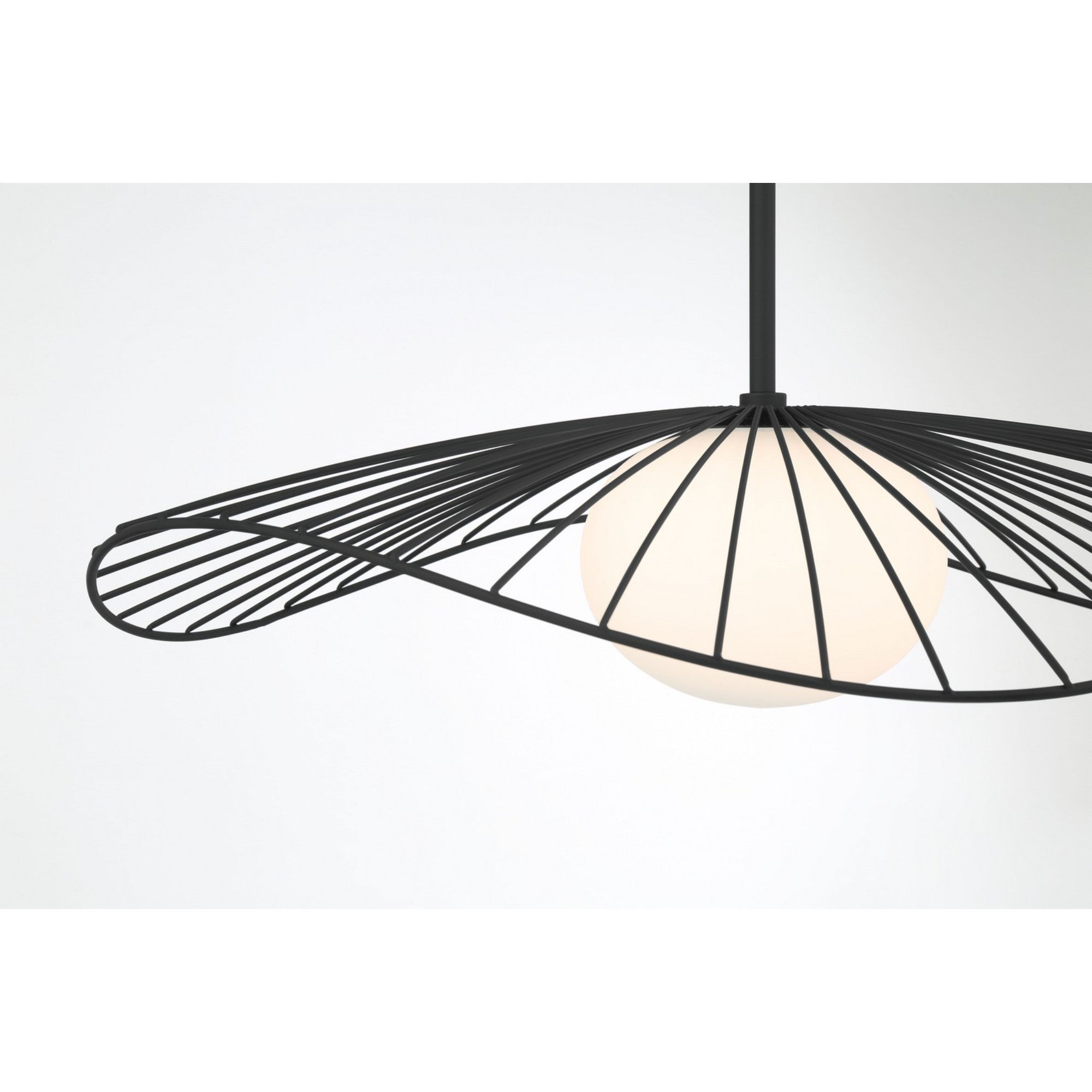 Langley 24" Pendant, Dark Matte Black Finish - Bees Lighting