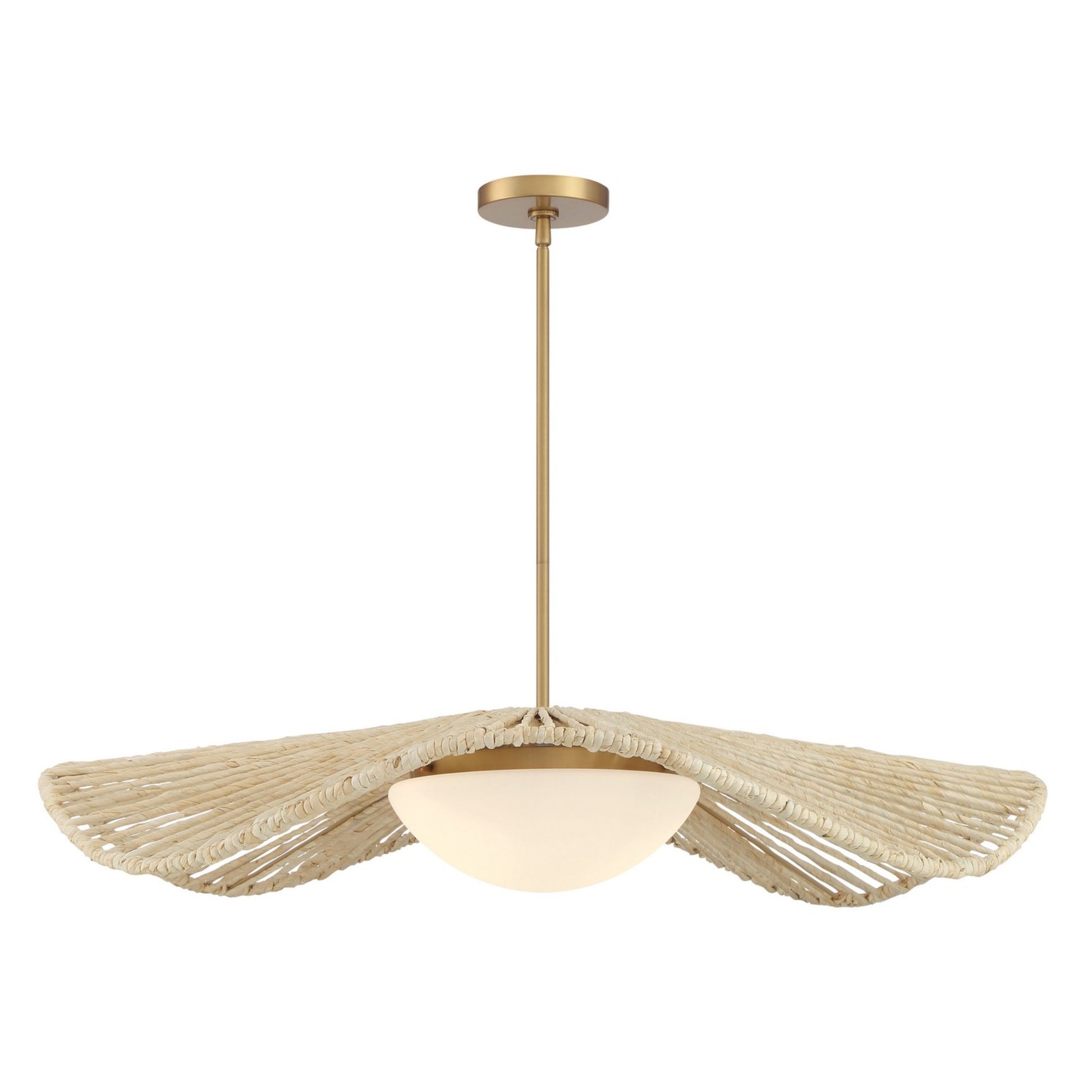 Longfield 36" 2-Light Pendant, Legacy Brass Finish - Bees Lighting