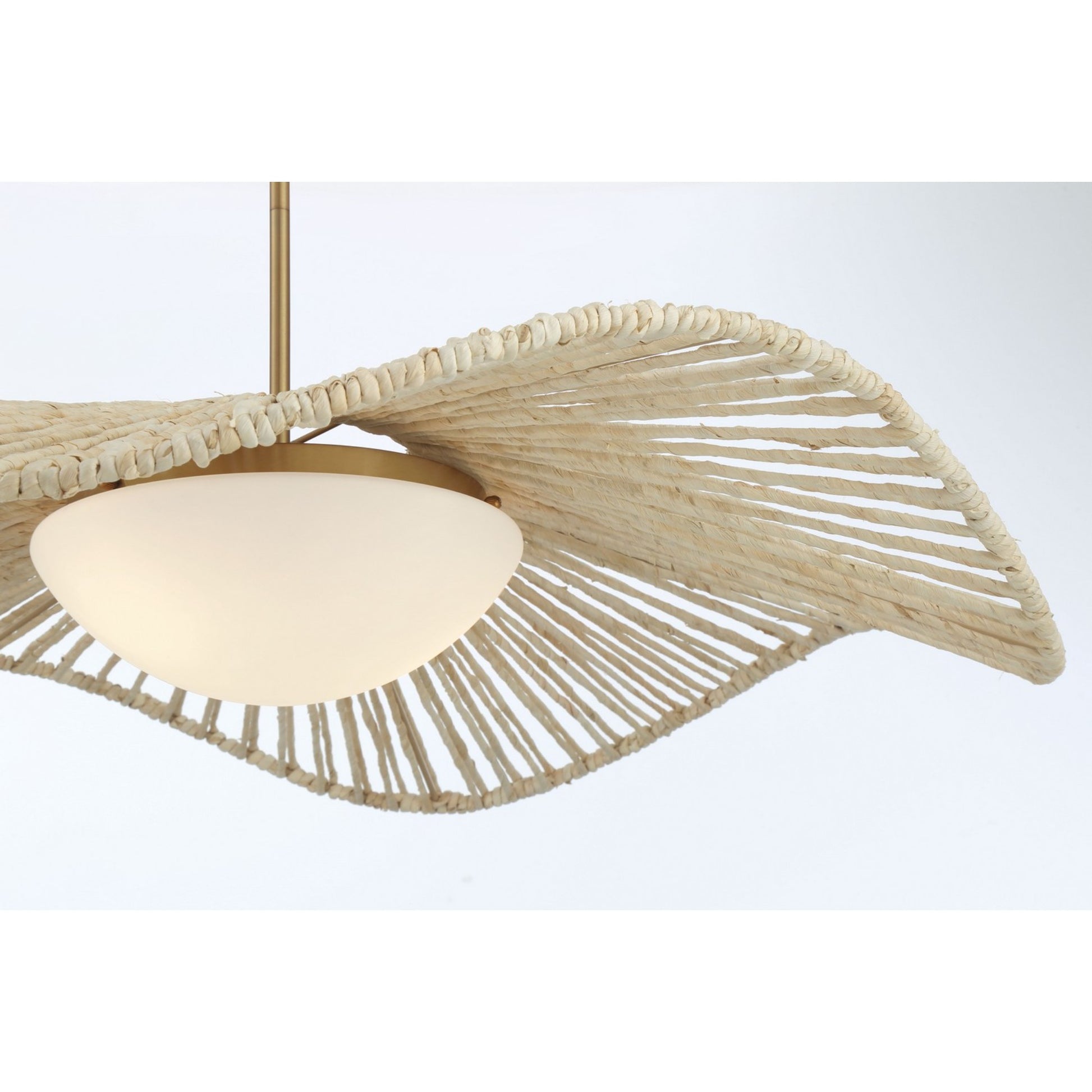 Longfield 36" 2-Light Pendant, Legacy Brass Finish - Bees Lighting