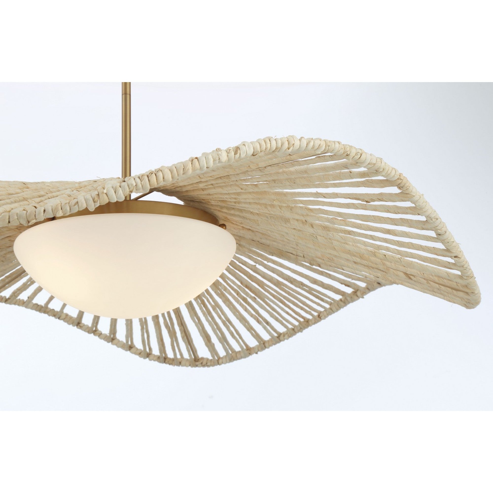 Longfield 36" 2-Light Pendant, Legacy Brass Finish - Bees Lighting