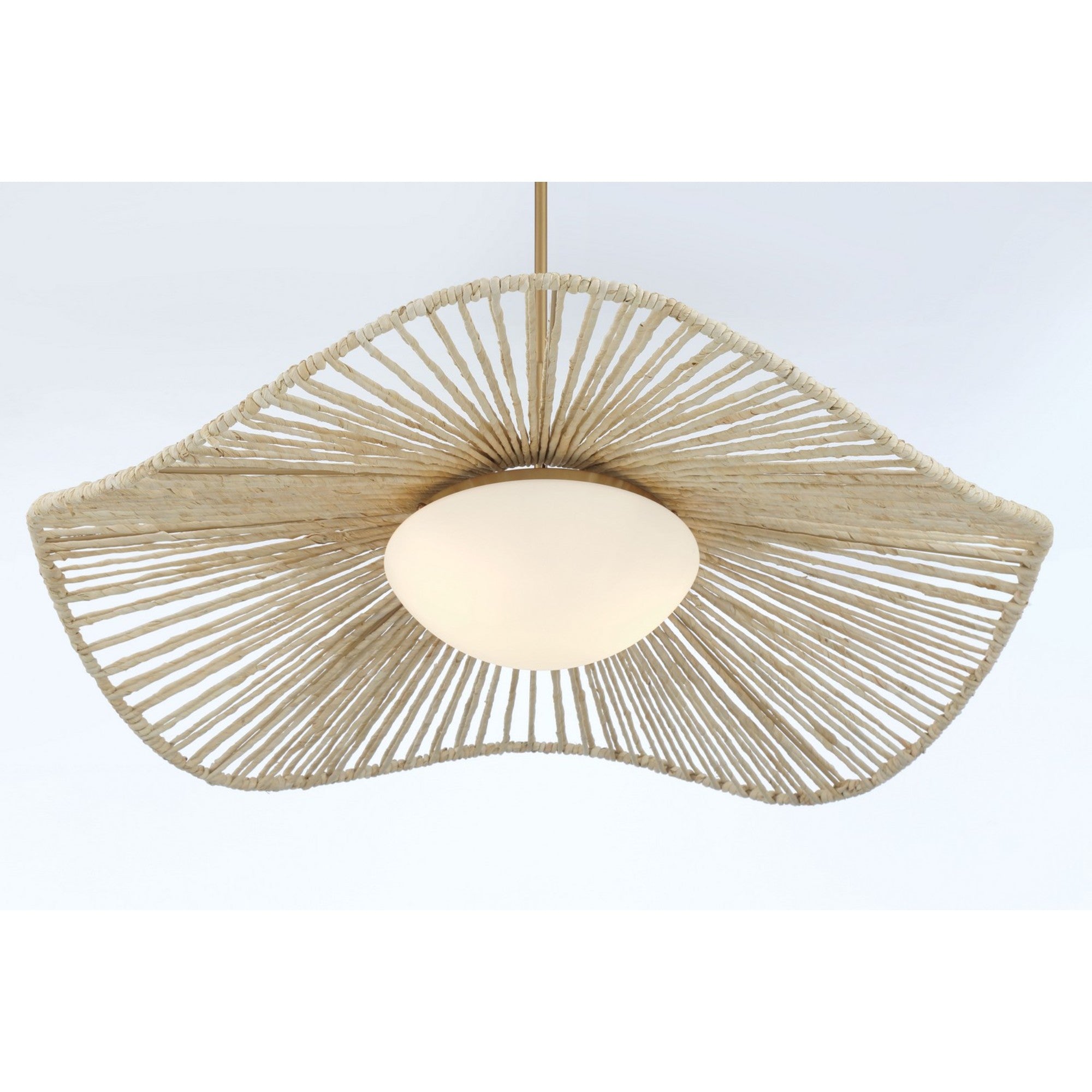 Longfield 36" 2-Light Pendant, Legacy Brass Finish - Bees Lighting