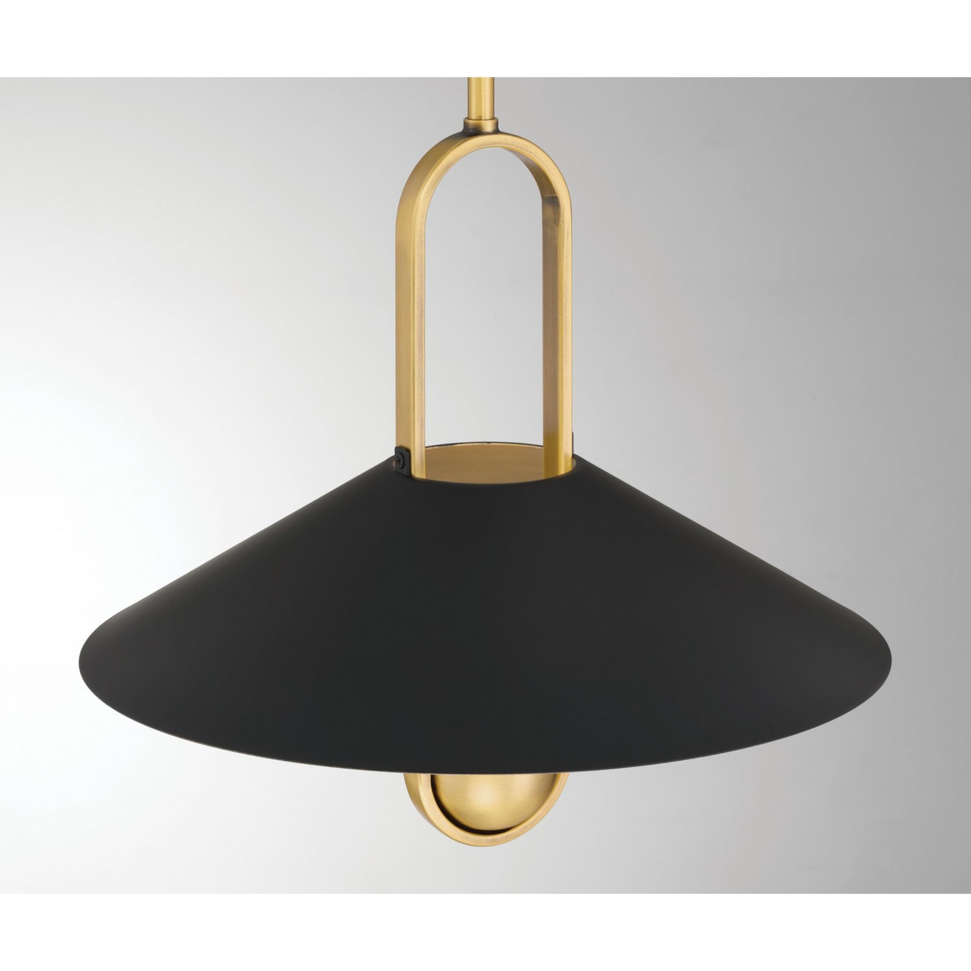 Goldenridge 15" Pendant, Legacy Brass & Dark Matte Black Finish - Bees Lighting