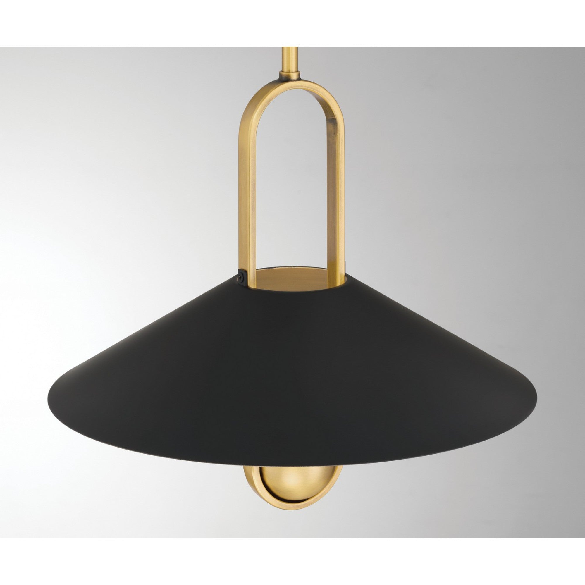 Goldenridge 15" Pendant, Legacy Brass & Dark Matte Black Finish - Bees Lighting