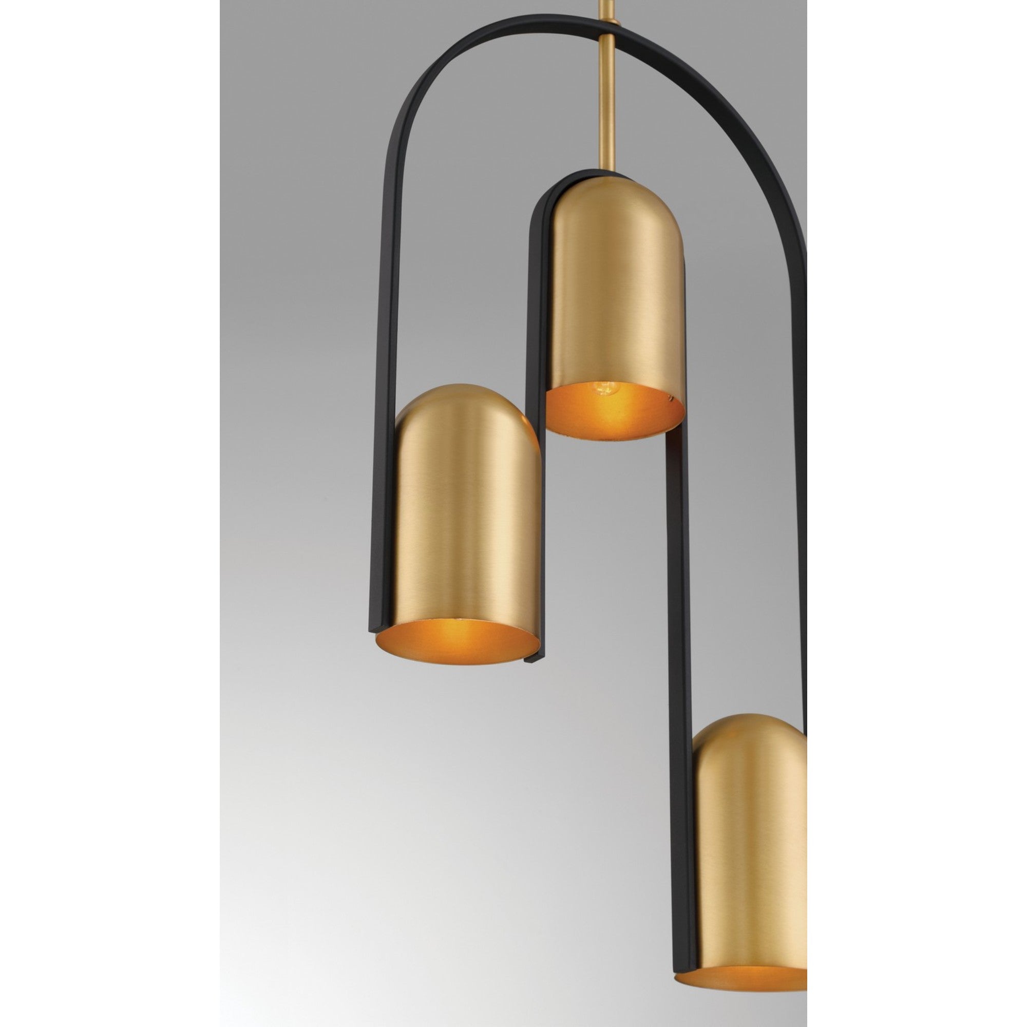 Cane 27" 3-Light Pendant, Legacy Brass & Sand Coal Finish - Bees Lighting