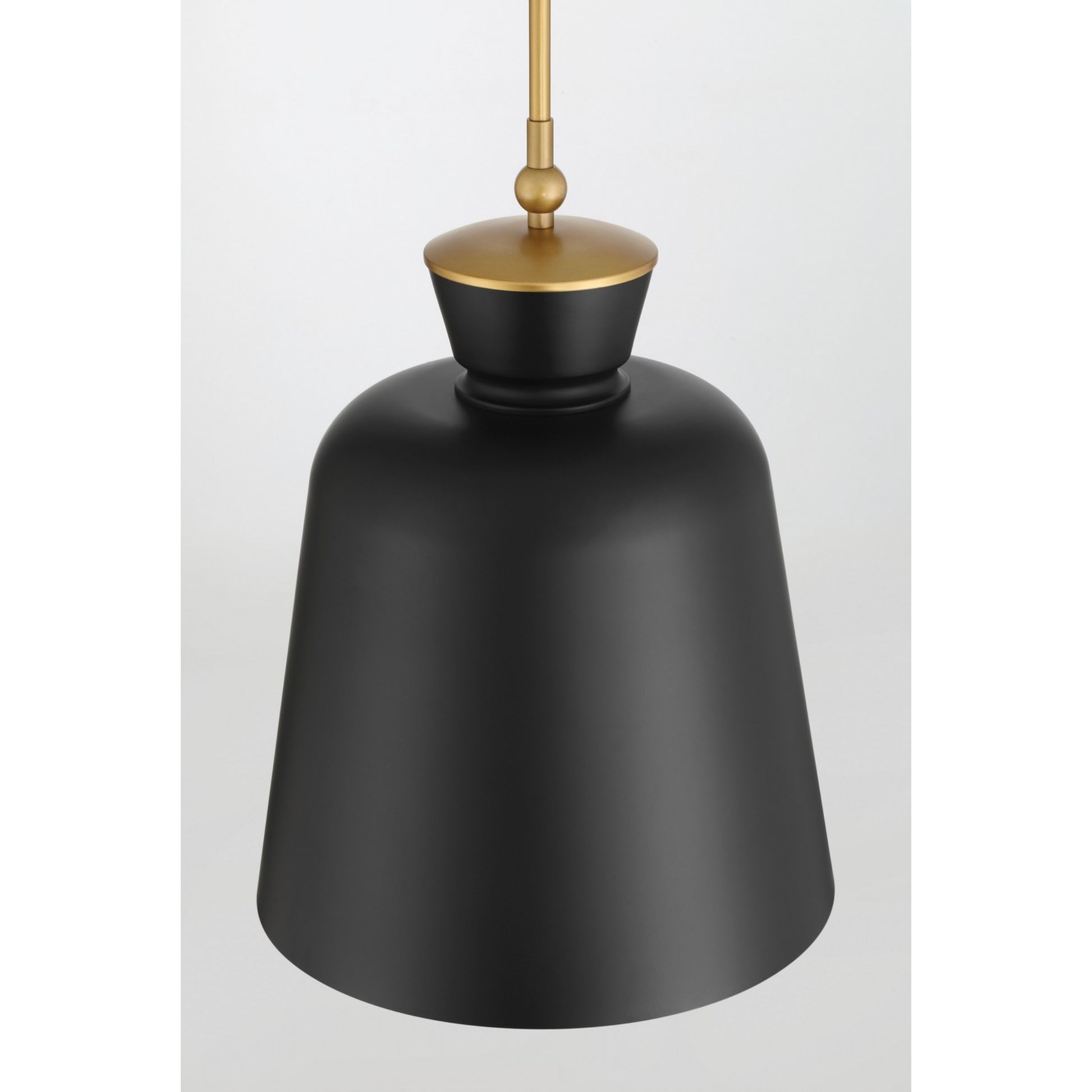 Holloway 20" Pendant, Legacy Brass & Dark Matte Black Finish - Bees Lighting