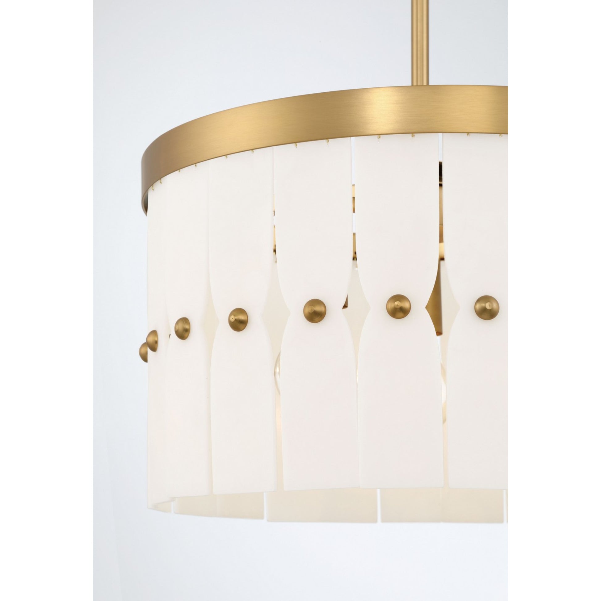 Coronelle 16" 3-Light Convertible Semi Flush/Pendant, Legacy Brass Finish - Bees Lighting
