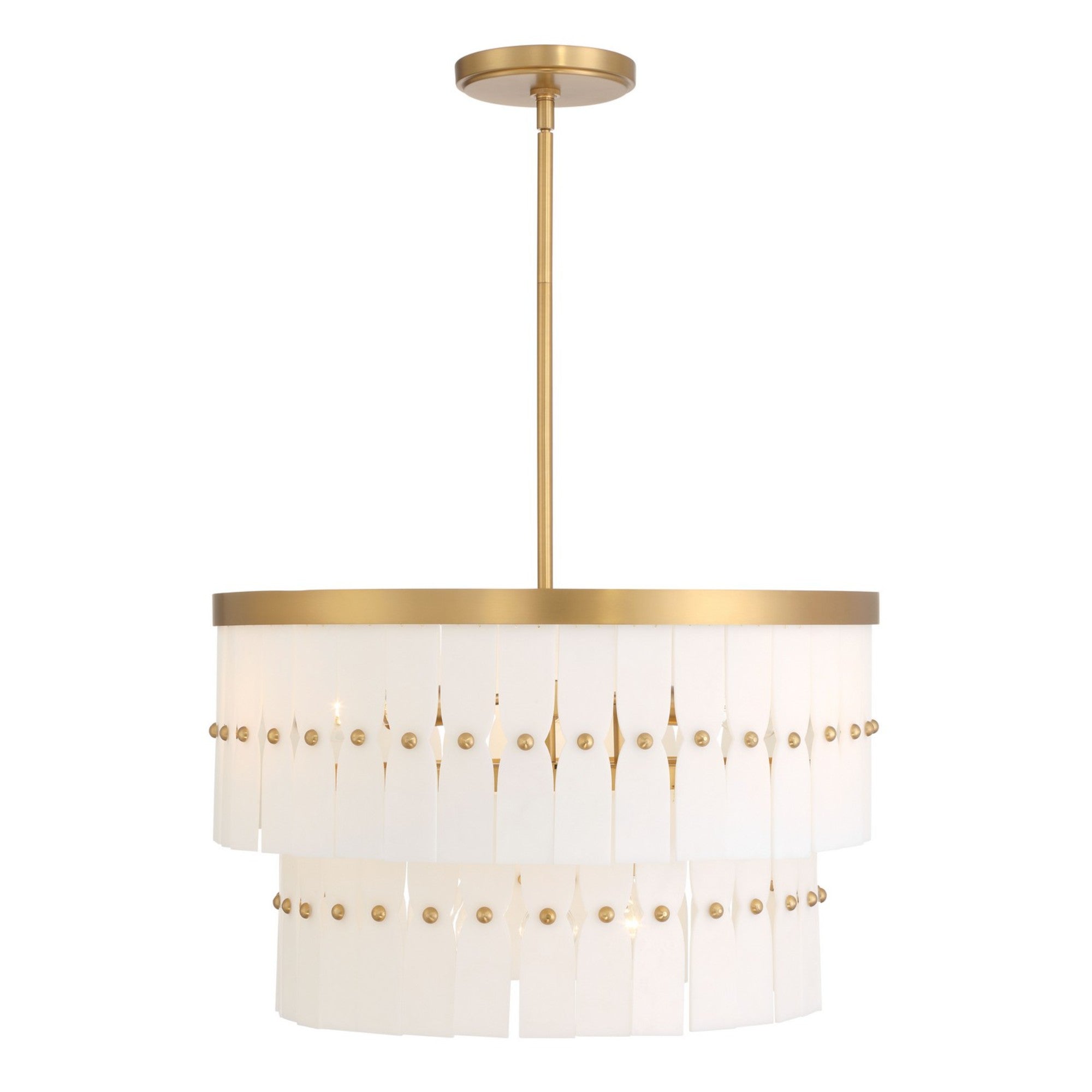 Coronelle 26" 6-Light Pendant, Legacy Brass Finish - Bees Lighting