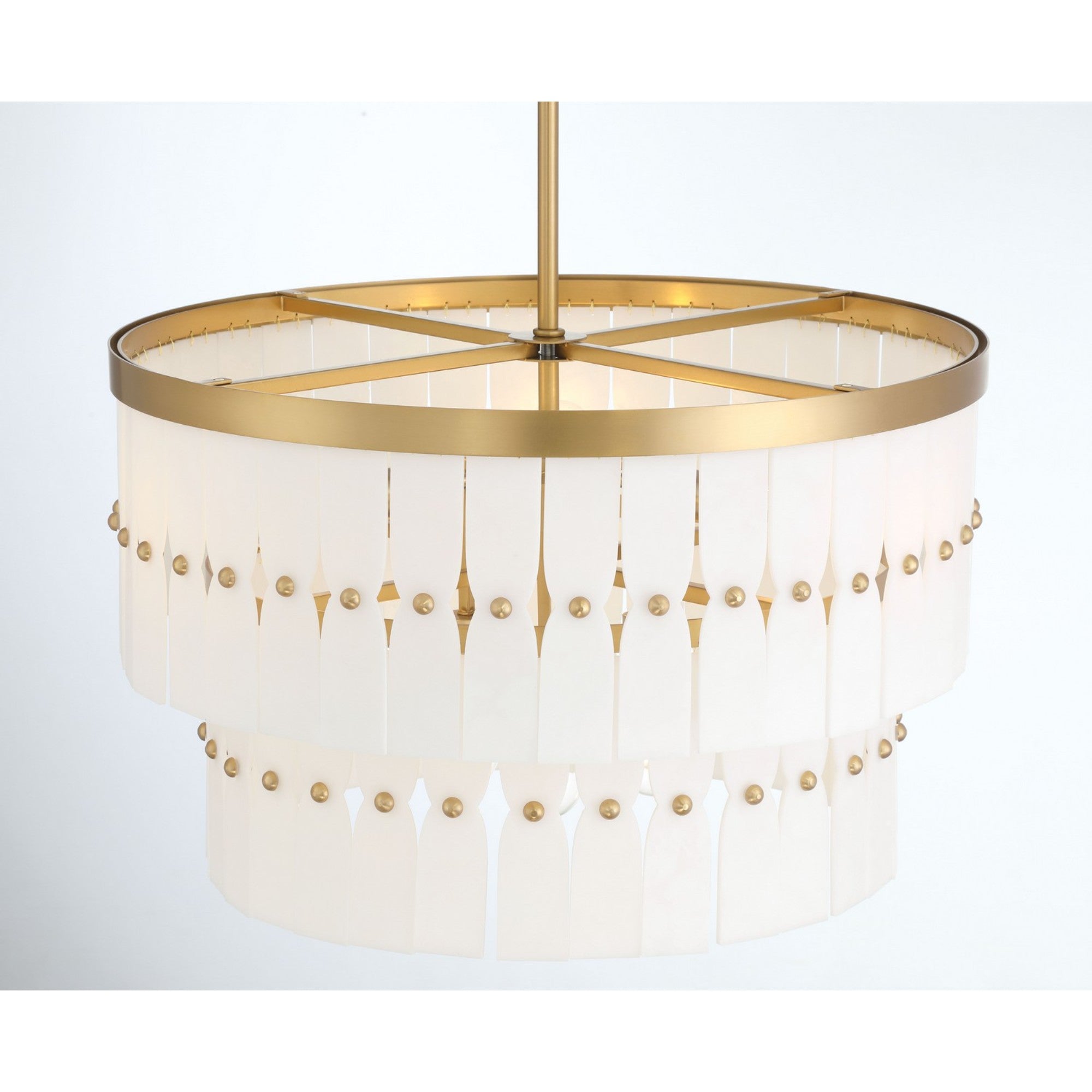 Coronelle 26" 6-Light Pendant, Legacy Brass Finish - Bees Lighting
