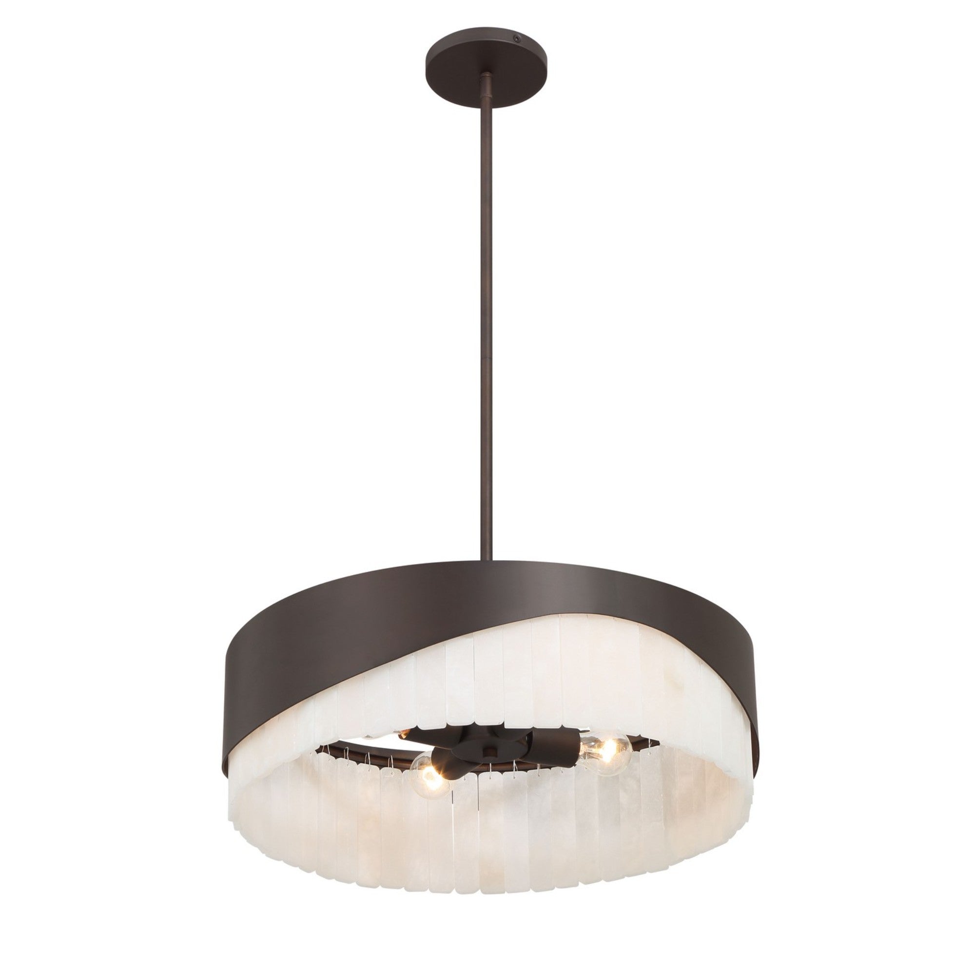 Sway 20" 4-Light Pendant, Dark Bronze Finish - Bees Lighting