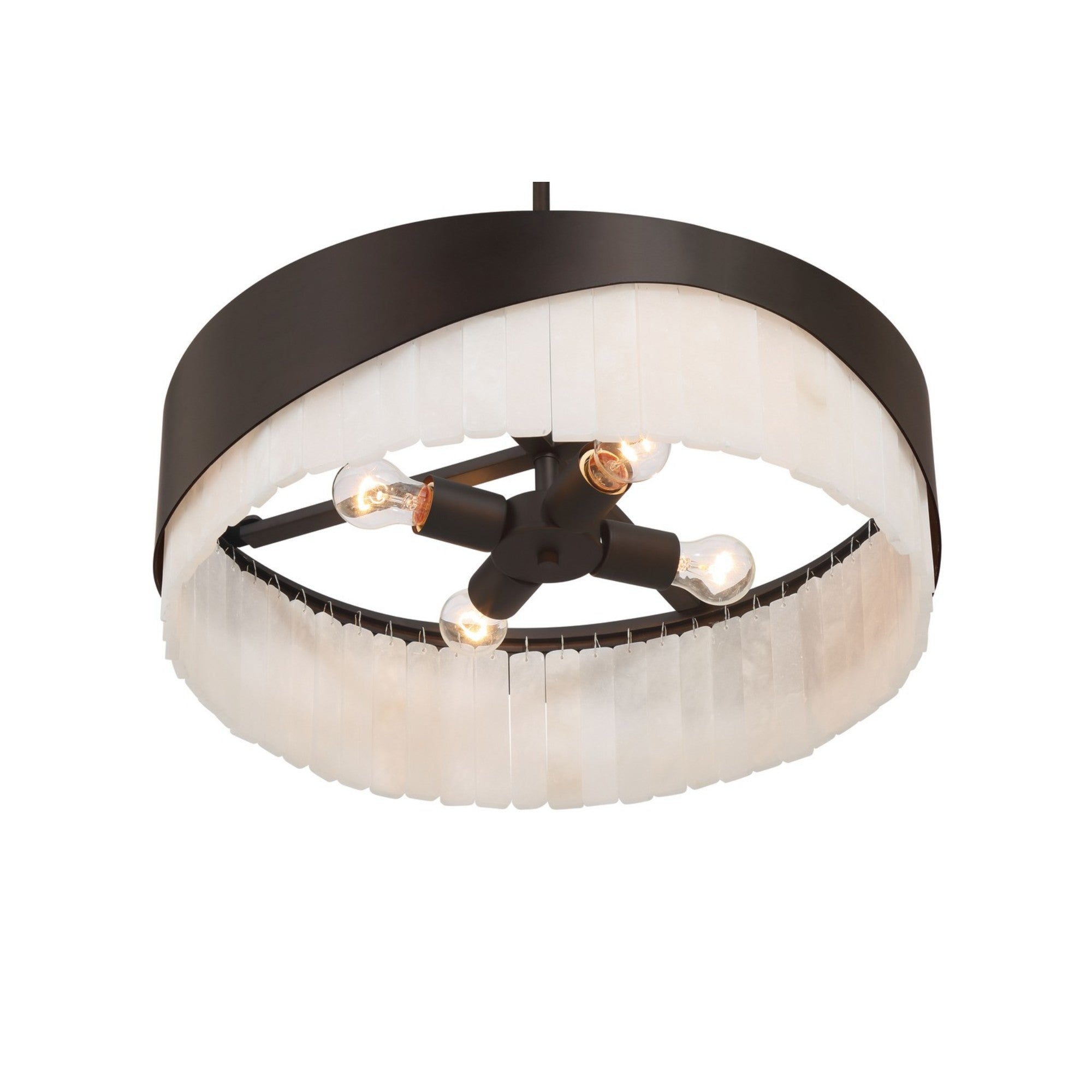Sway 20" 4-Light Pendant, Dark Bronze Finish - Bees Lighting