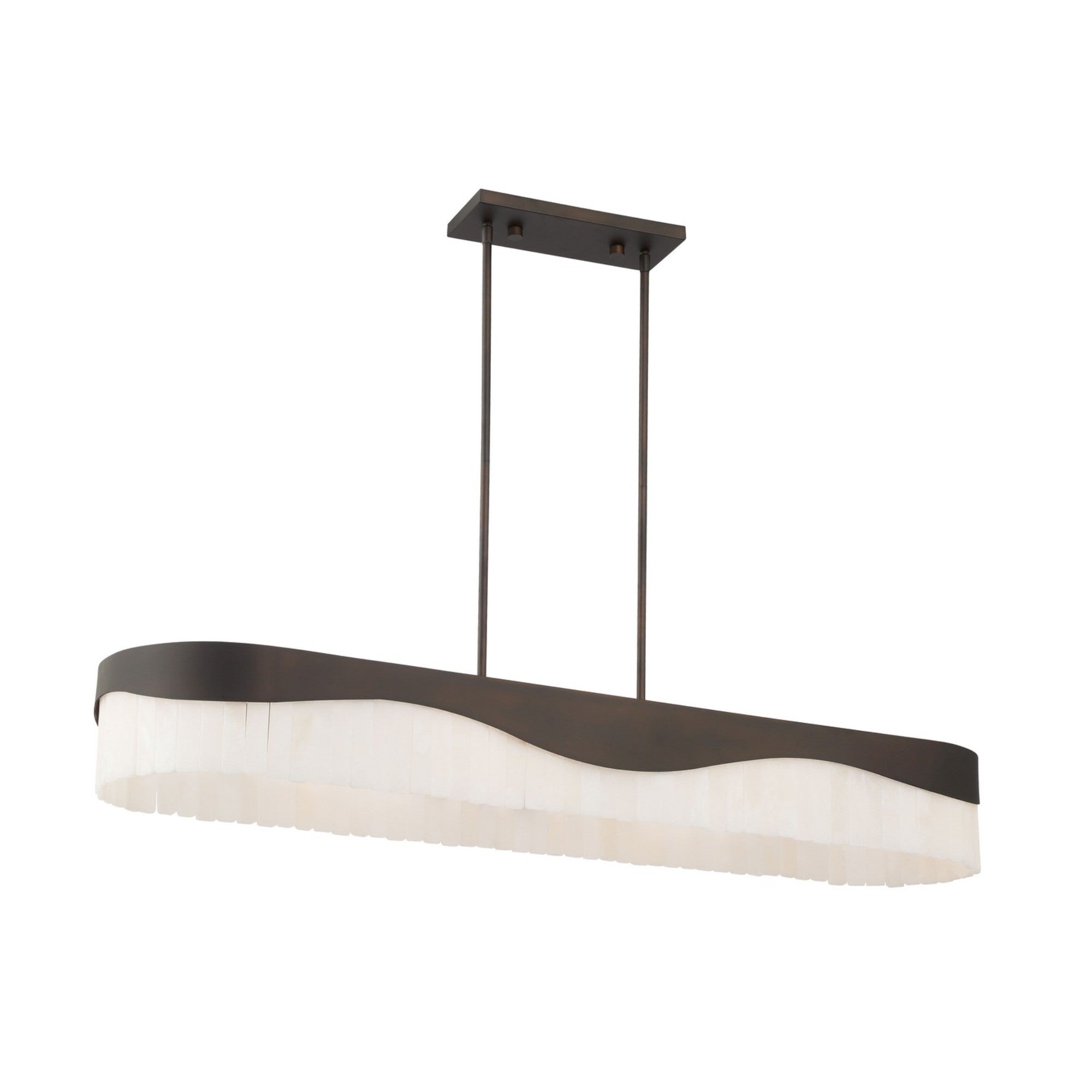 Sway 48" 6-Light Island Light, Dark Bronze Finish - Bees Lighting