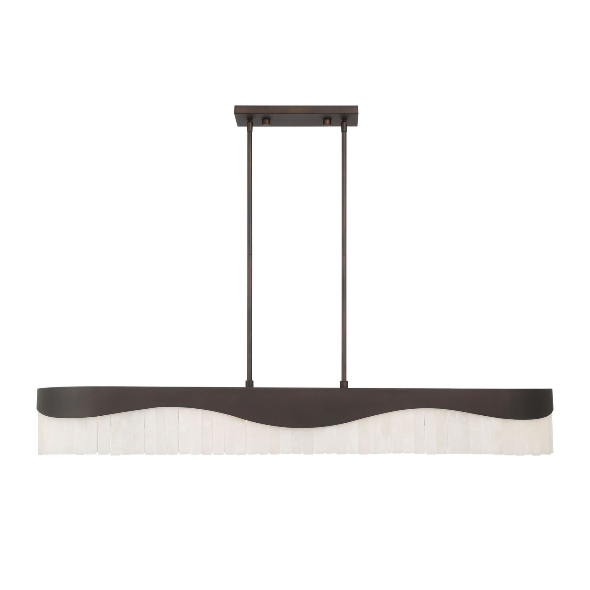 Sway 48" 6-Light Island Light, Dark Bronze Finish - Bees Lighting