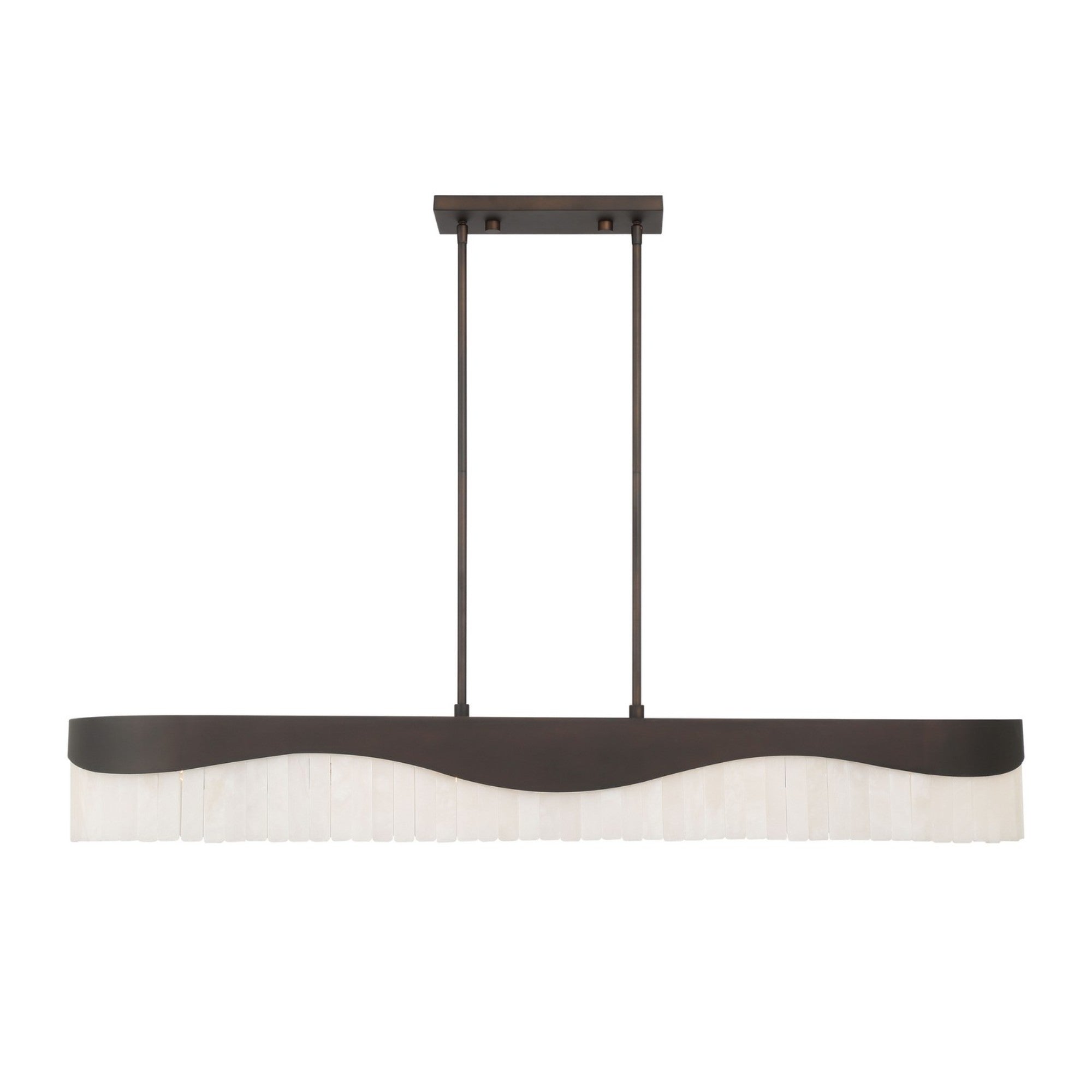 Sway 48" 6-Light Island Light, Dark Bronze Finish - Bees Lighting