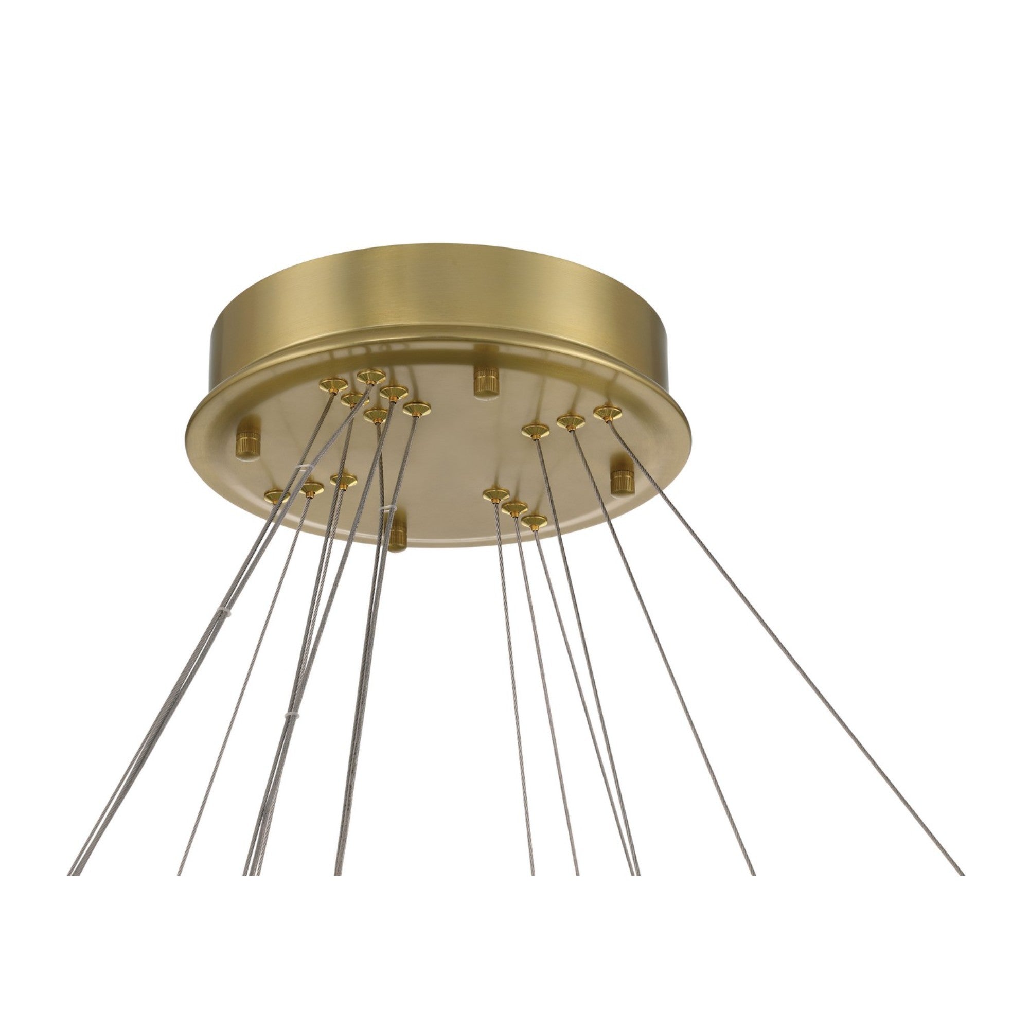 Sevryn 3-Tiers 45" LED Chandelier, Soft Brass Finish - Bees Lighting