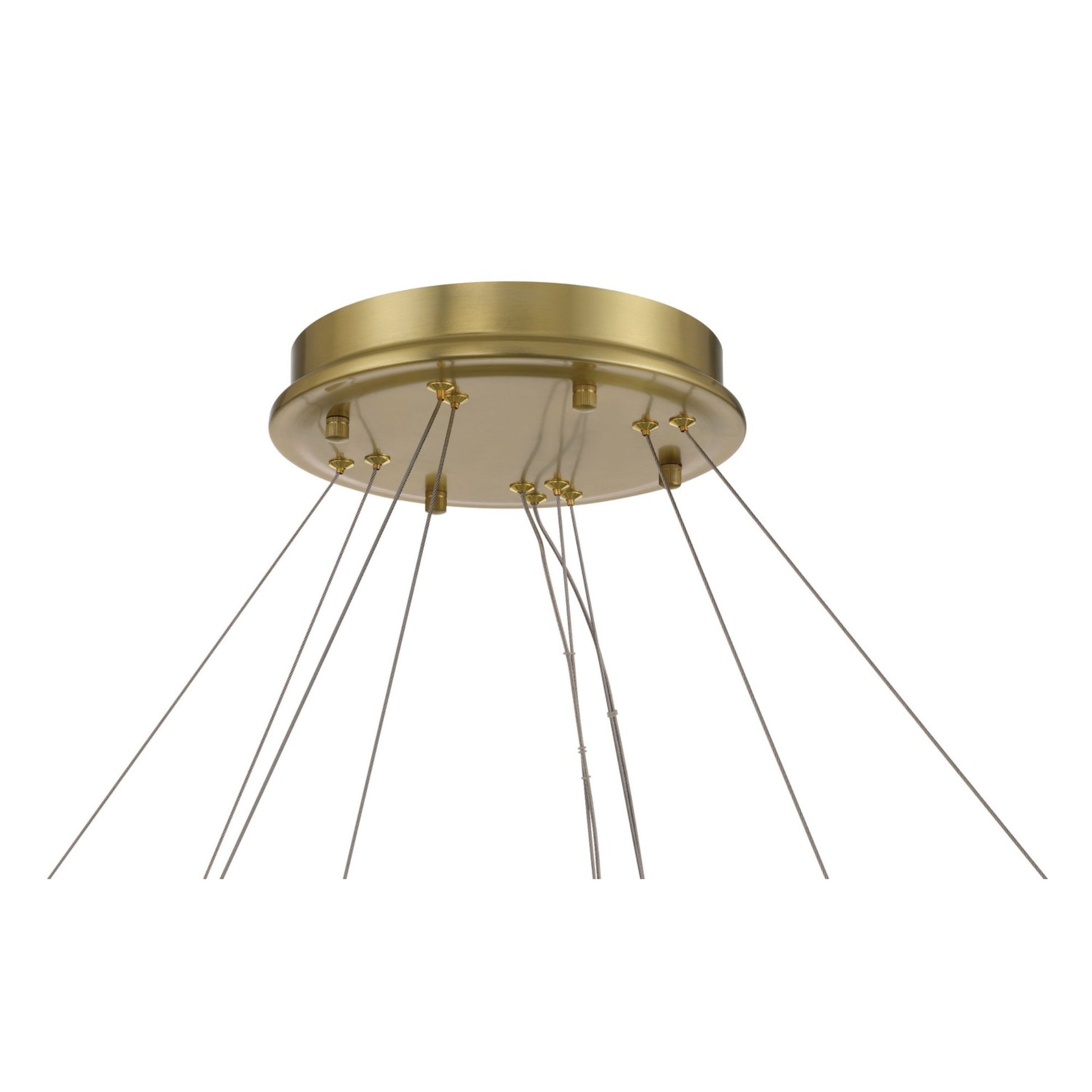 Sevryn 2-Tiers 45" LED Chandelier, Soft Brass Finish - Bees Lighting