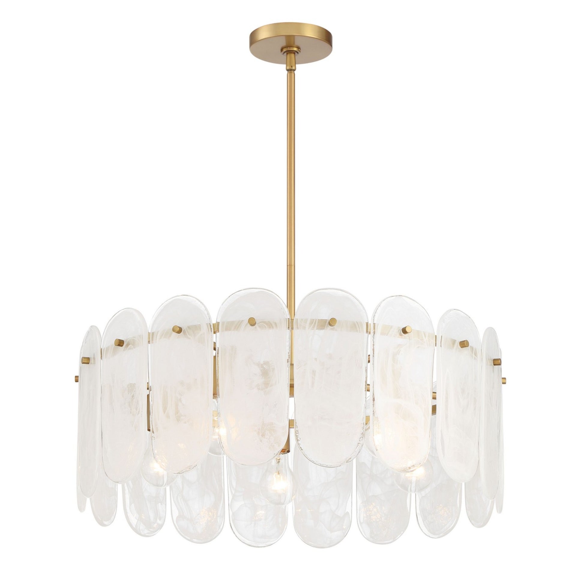 Oldmill 25" 5-Light Pendant, Legacy Brass Finish - Bees Lighting