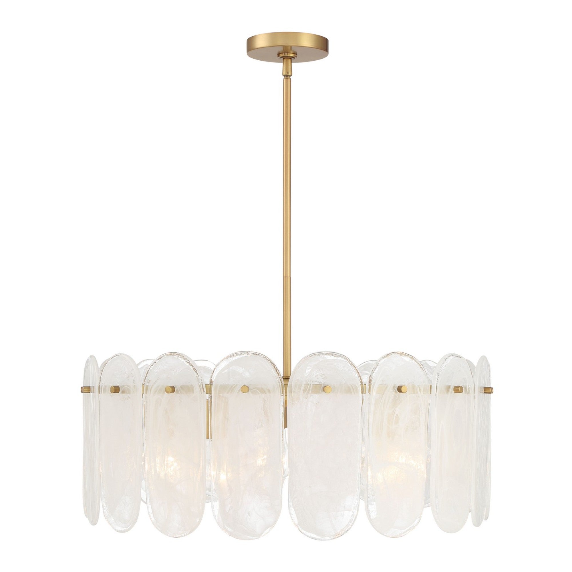 Oldmill 25" 5-Light Pendant, Legacy Brass Finish - Bees Lighting