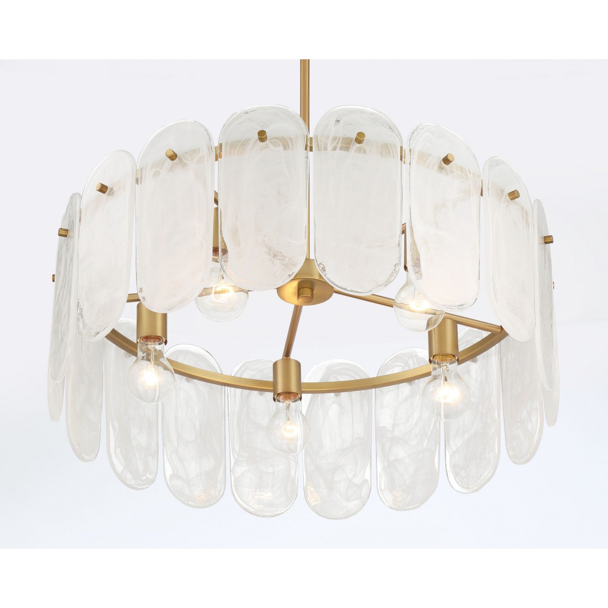 Oldmill 25" 5-Light Pendant, Legacy Brass Finish - Bees Lighting