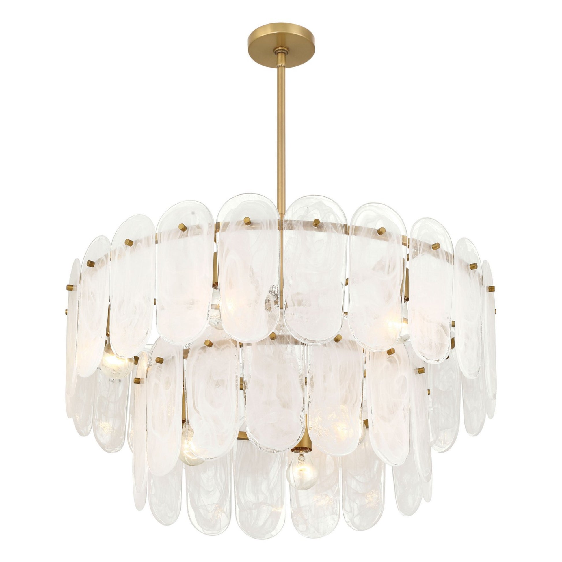 Oldmill 30" 9-Light Pendant, Legacy Brass Finish - Bees Lighting