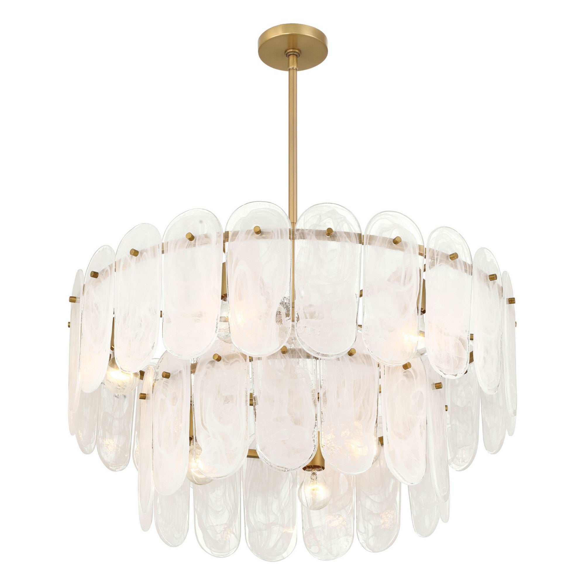 Oldmill 30" 9-Light Pendant, Legacy Brass Finish - Bees Lighting